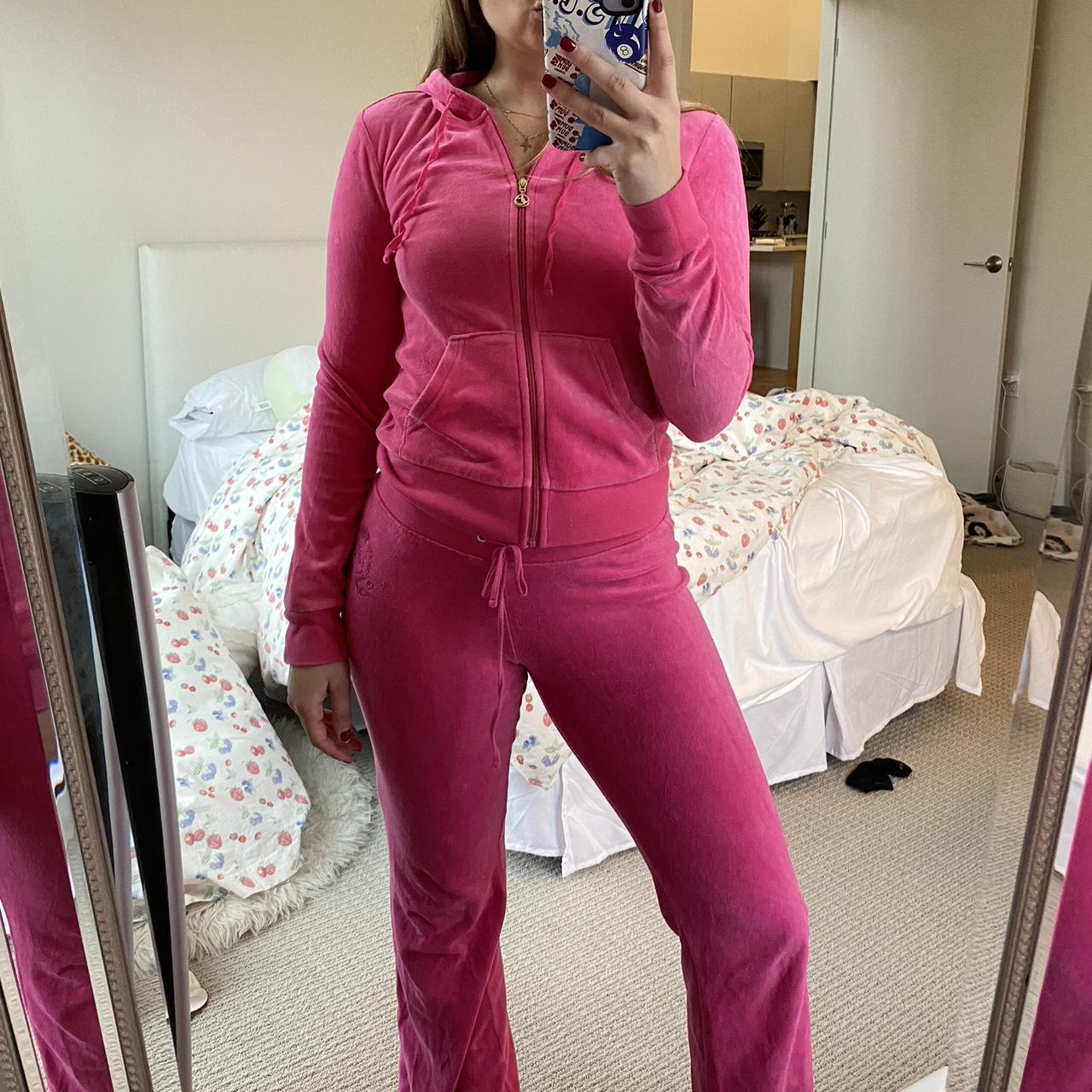 Juicy Couture Hot Pink Tracksuit Size Extra Small!... - Depop