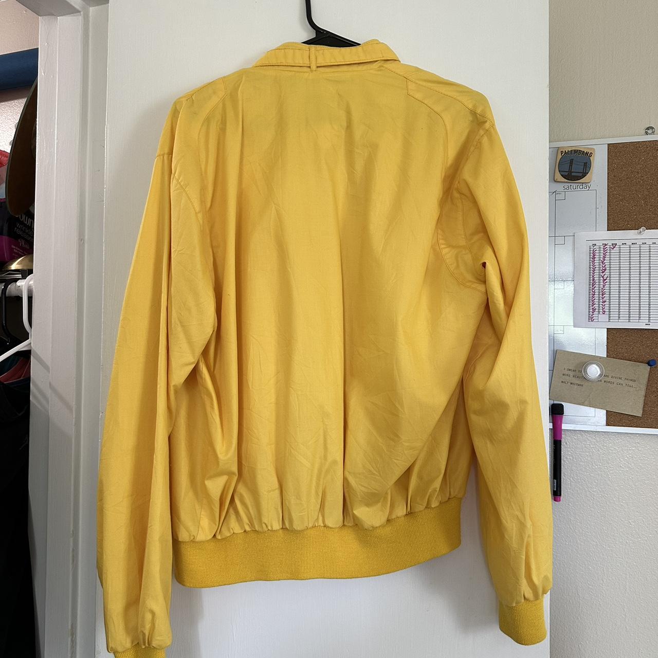 Vintage Yellow Bomber Jacket. Size... - Depop