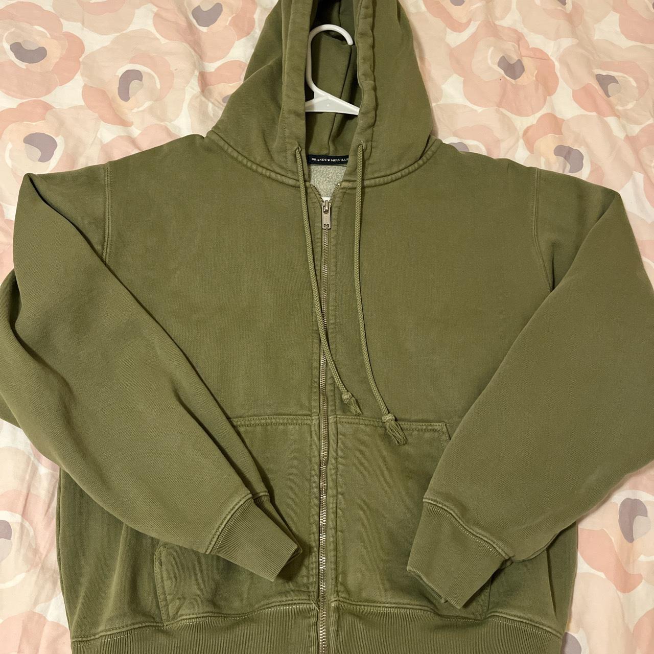 Brandy Melville Matcha Green Hoodie great Depop