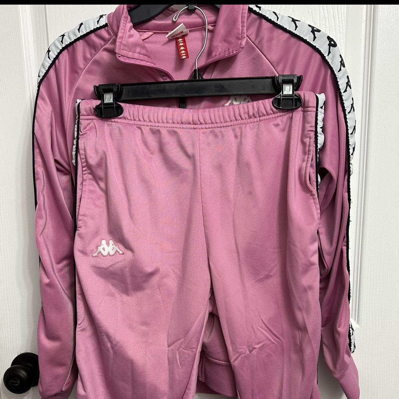 Pink kappa tracksuit online