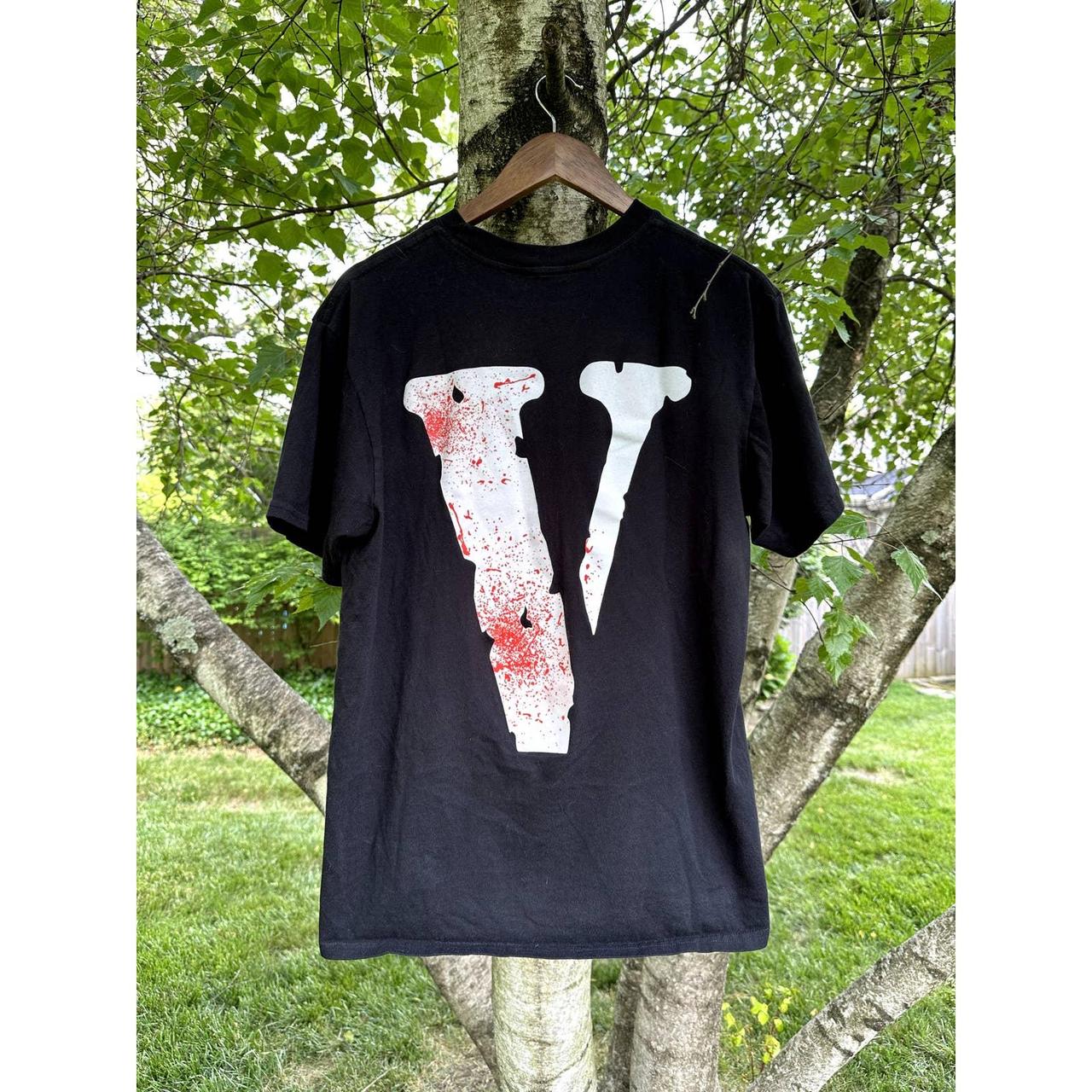 Black and white vlone cheap shirt