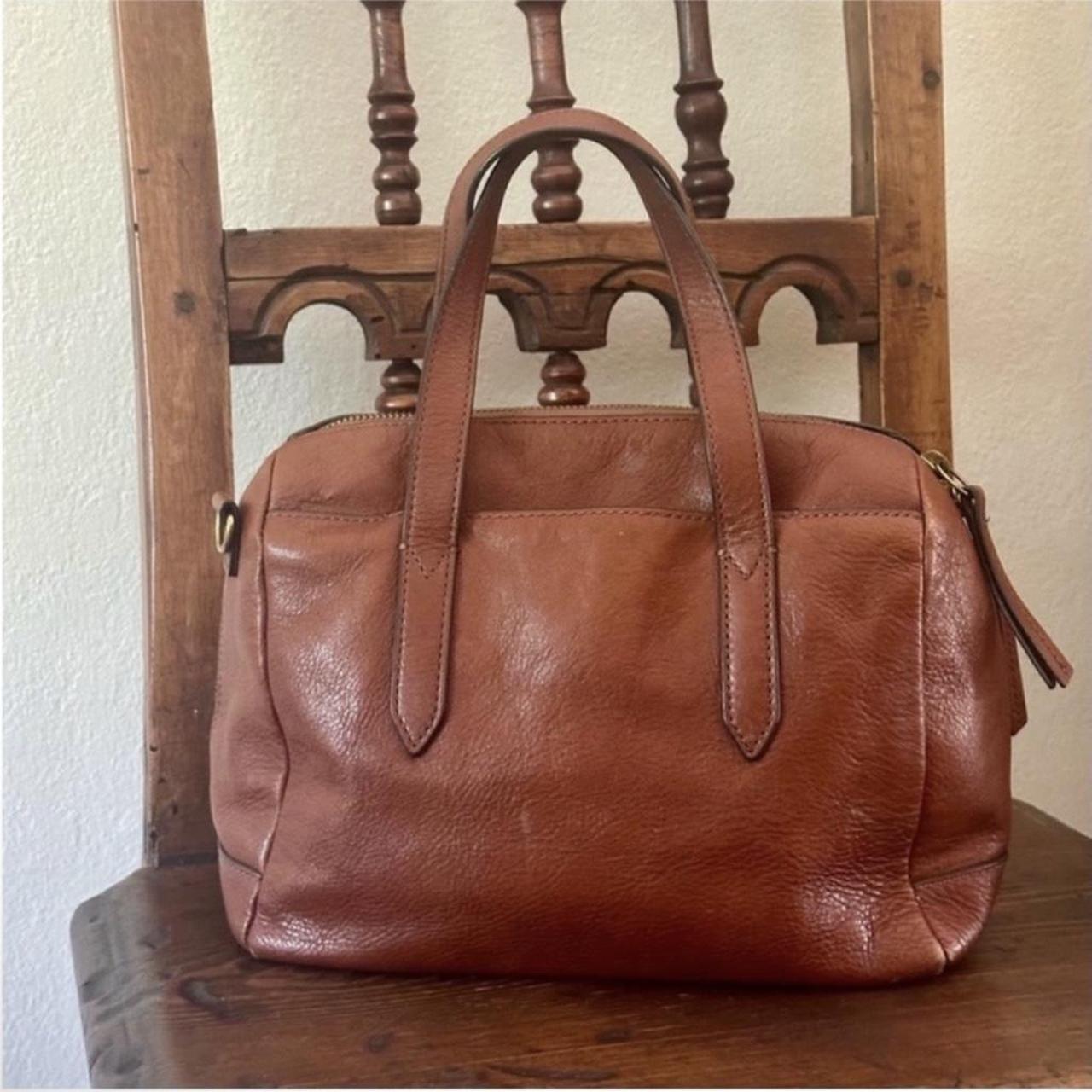 Fossil Women's Satchels - Brown/Tan – Fossil Leat… - image 2