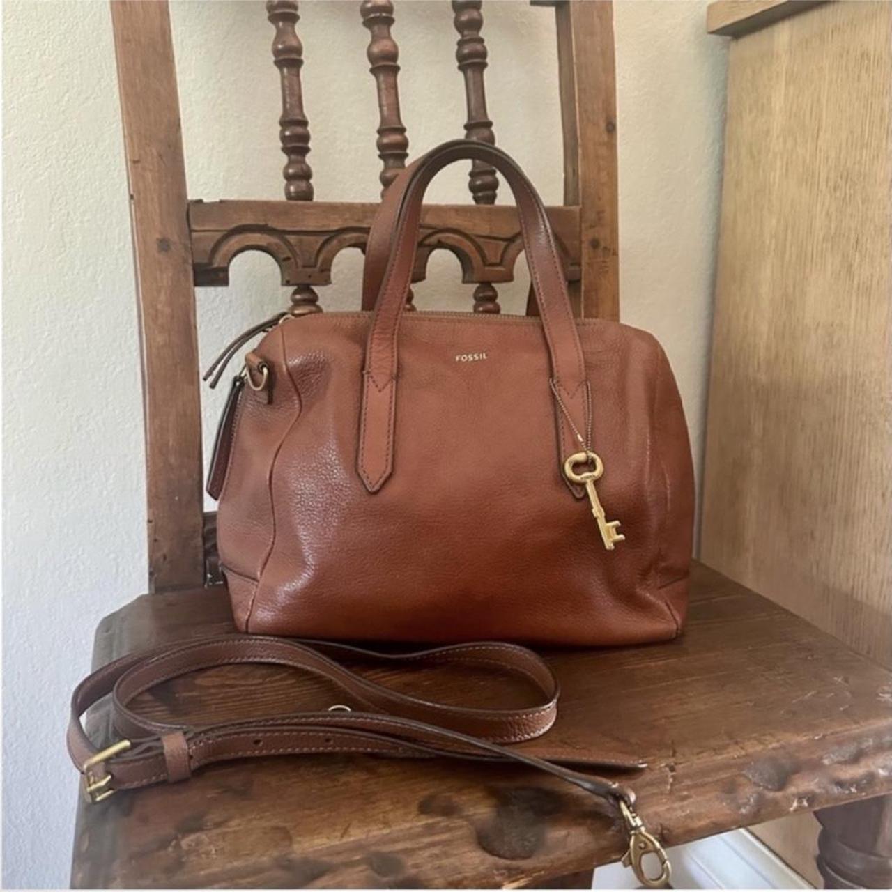 Fossil Women's Satchels - Brown/Tan – Fossil Leat… - image 1