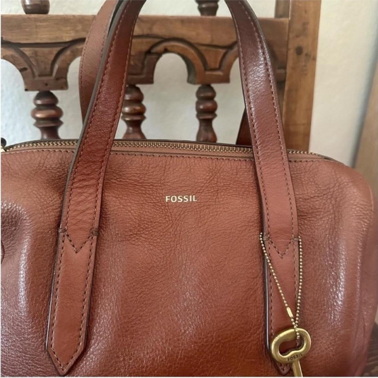 Fossil Women's Satchels - Brown/Tan – Fossil Leat… - image 5