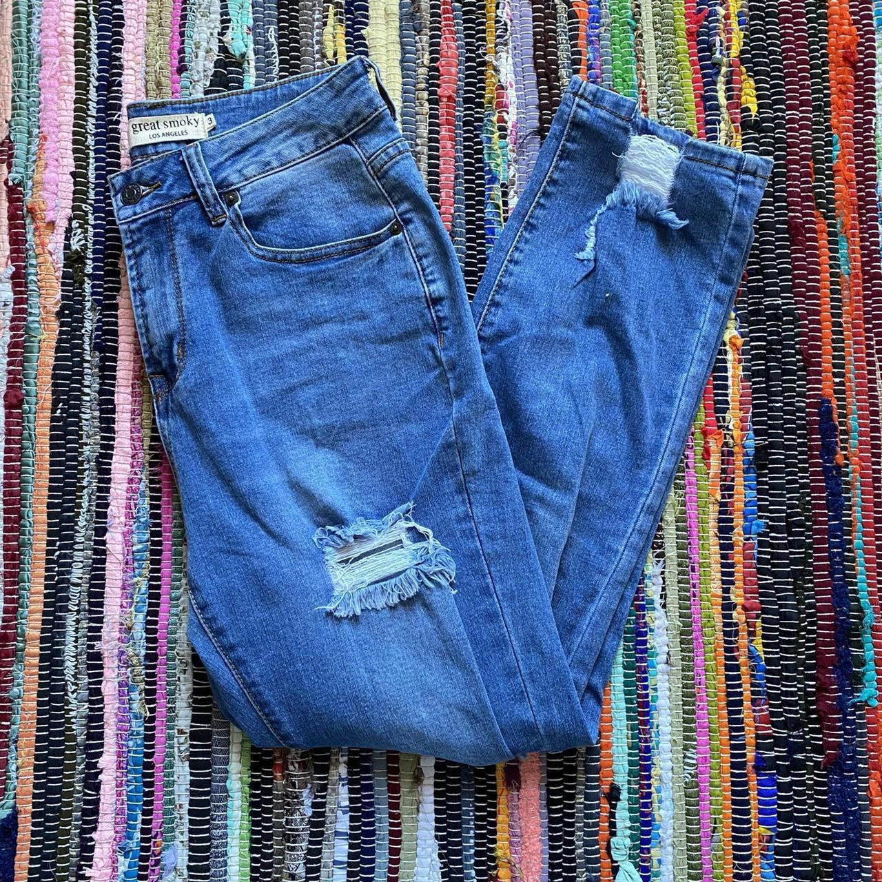 Papaya Women's Blue Jeans Depop