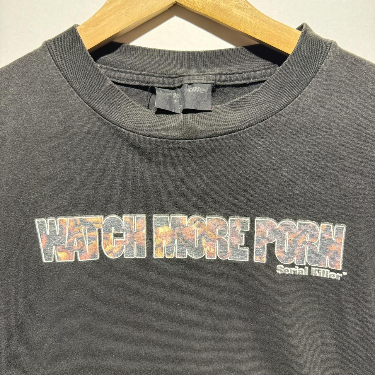 Vintage 90s Serial Killer T-Shirt WATCH MORE PORN | Depop
