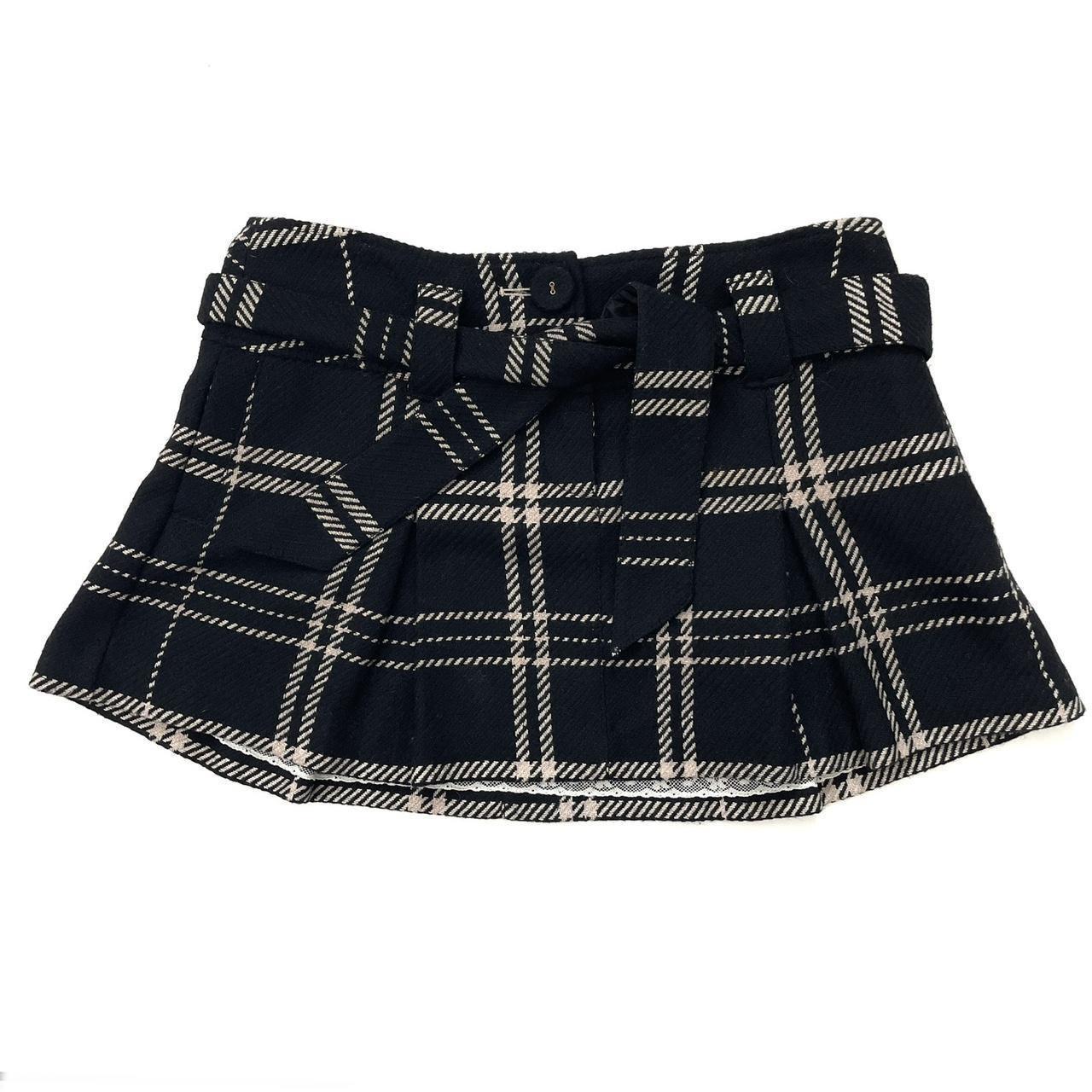 Y2K Low Rise Plaid Micro Mini Skirt by