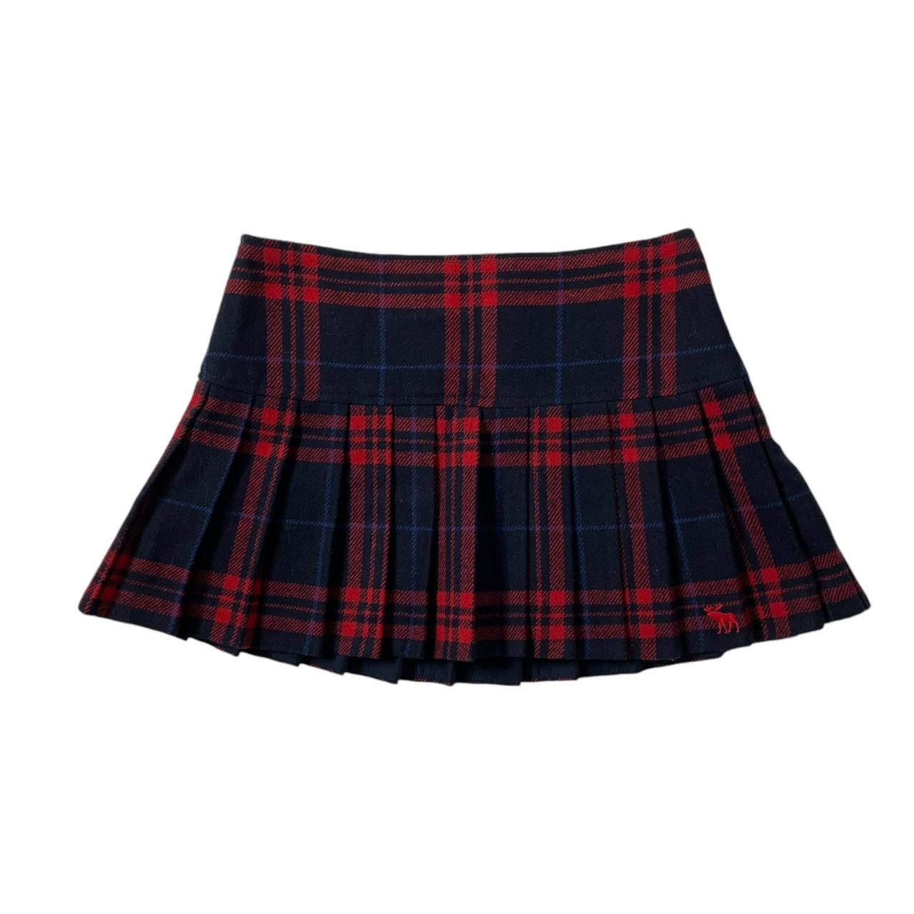 Abercrombie & fitch plaid pleated mini skirt hotsell