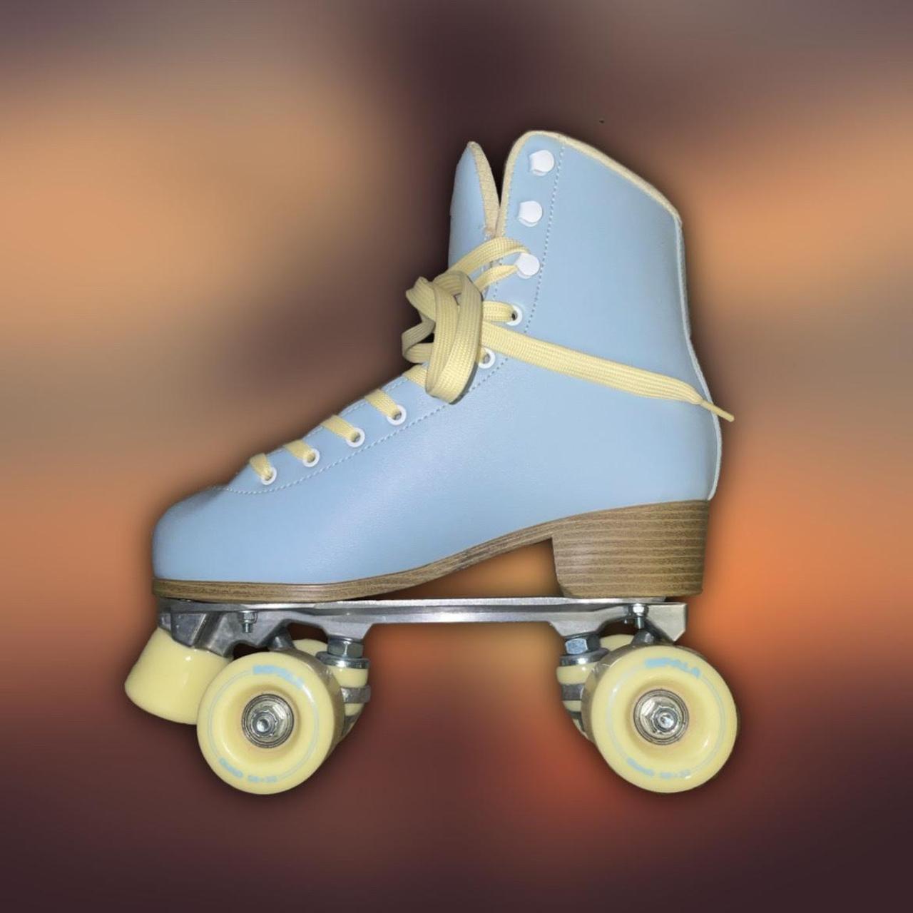 Sky Blue/Yellow Impala Roller skates Size Women’s 9!... Depop