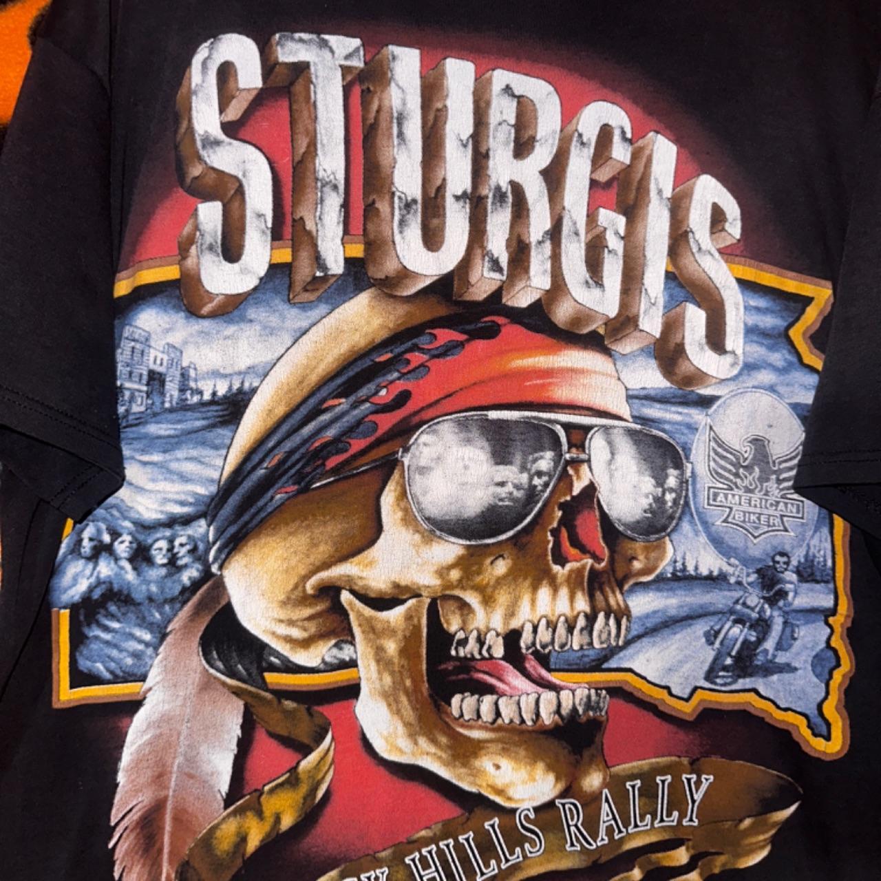 Vintage sturgis harley davidson buy tshirt 90s 00s biker rally South Dakota