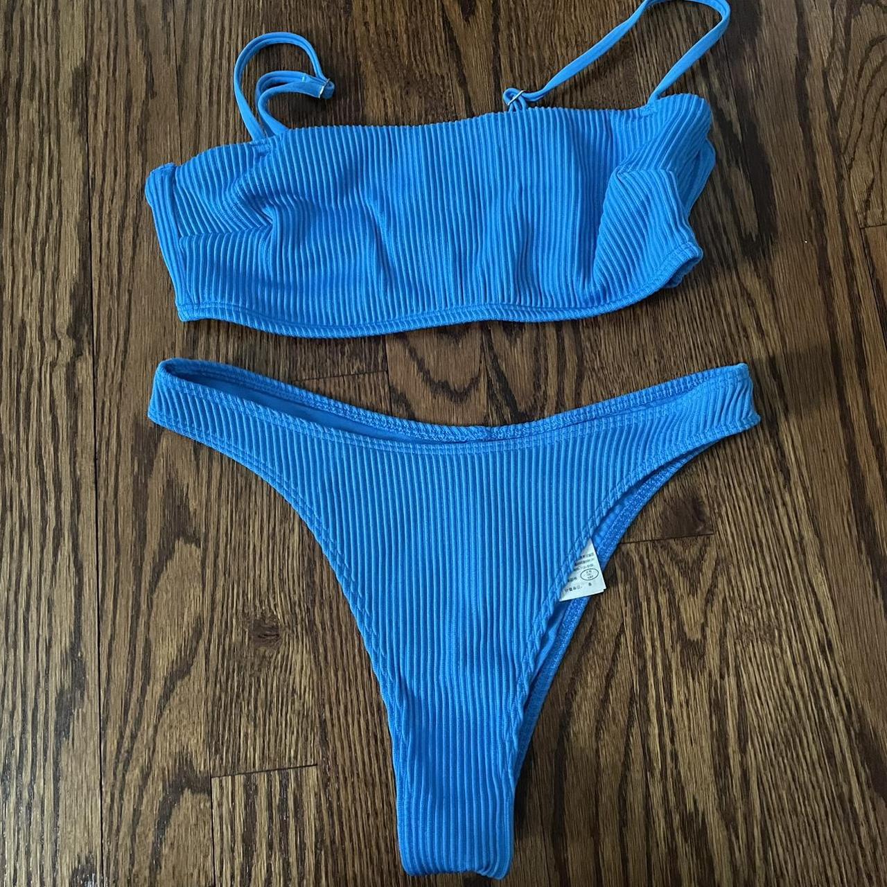 Hollister Co. Women's Blue Bikinisandtankinisets Depop