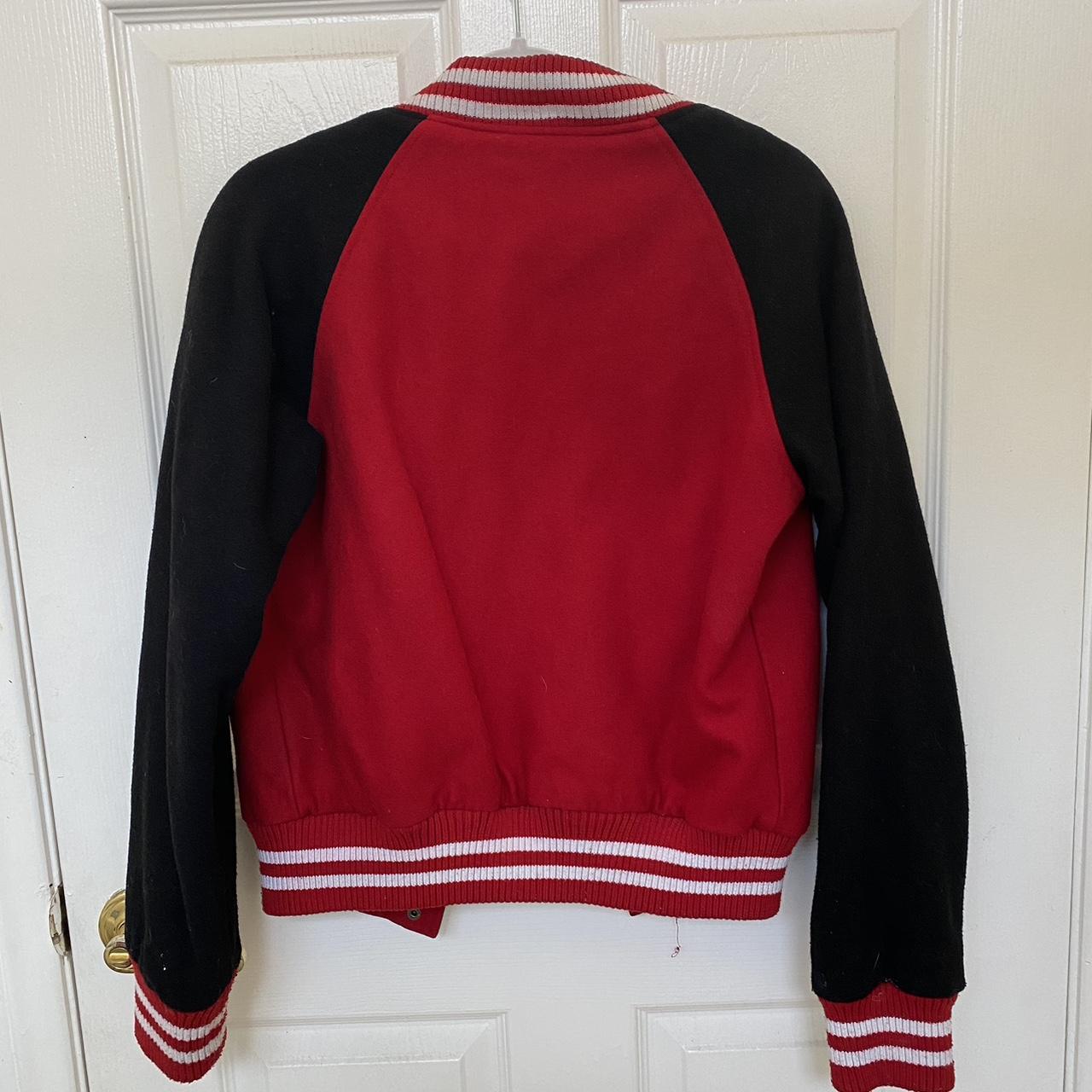 Women's Black and Red Jacket | Depop