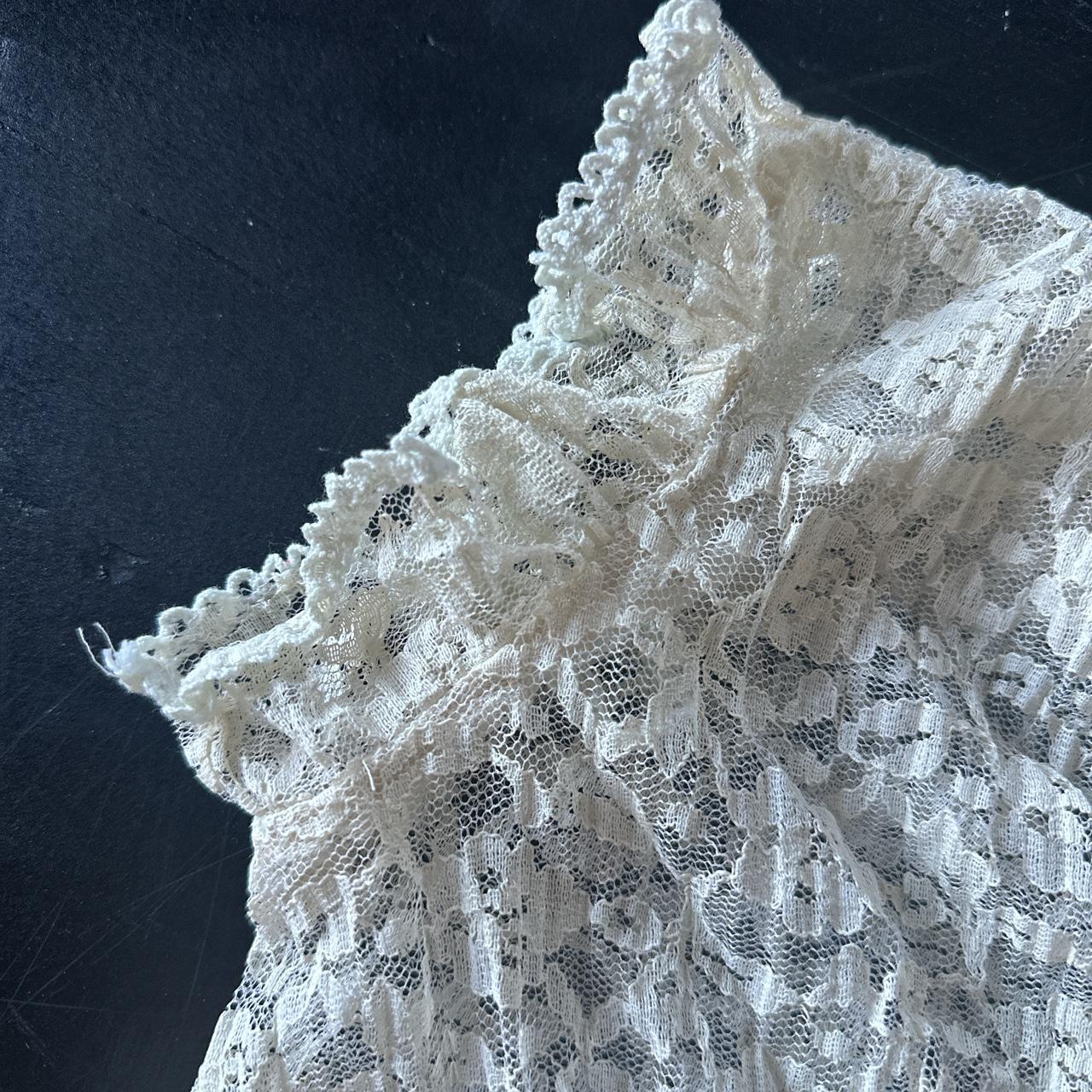 Vintage coquette fairy lace top size XS - Depop
