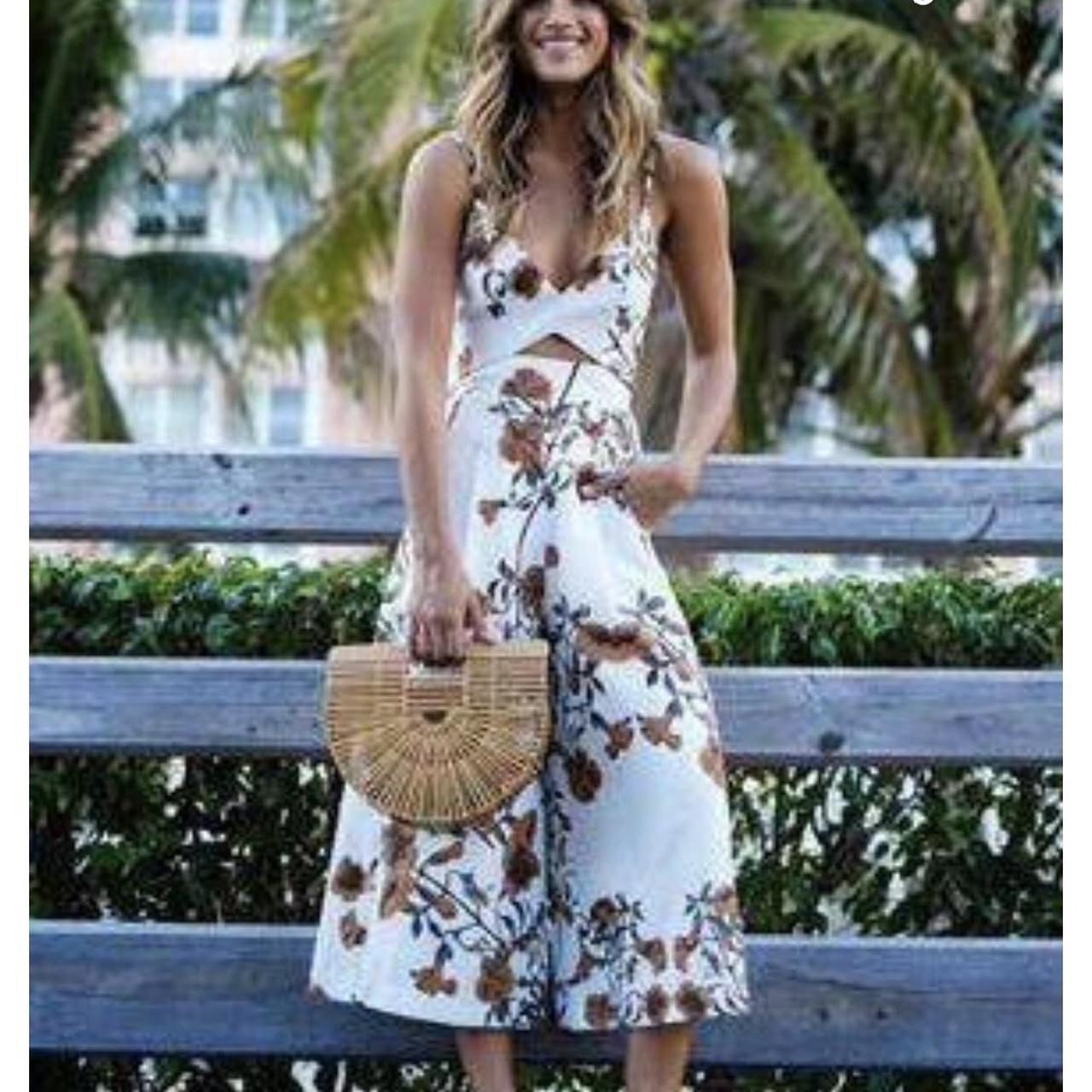 Sheike floral jumpsuit Size 8 Perfect condition Depop