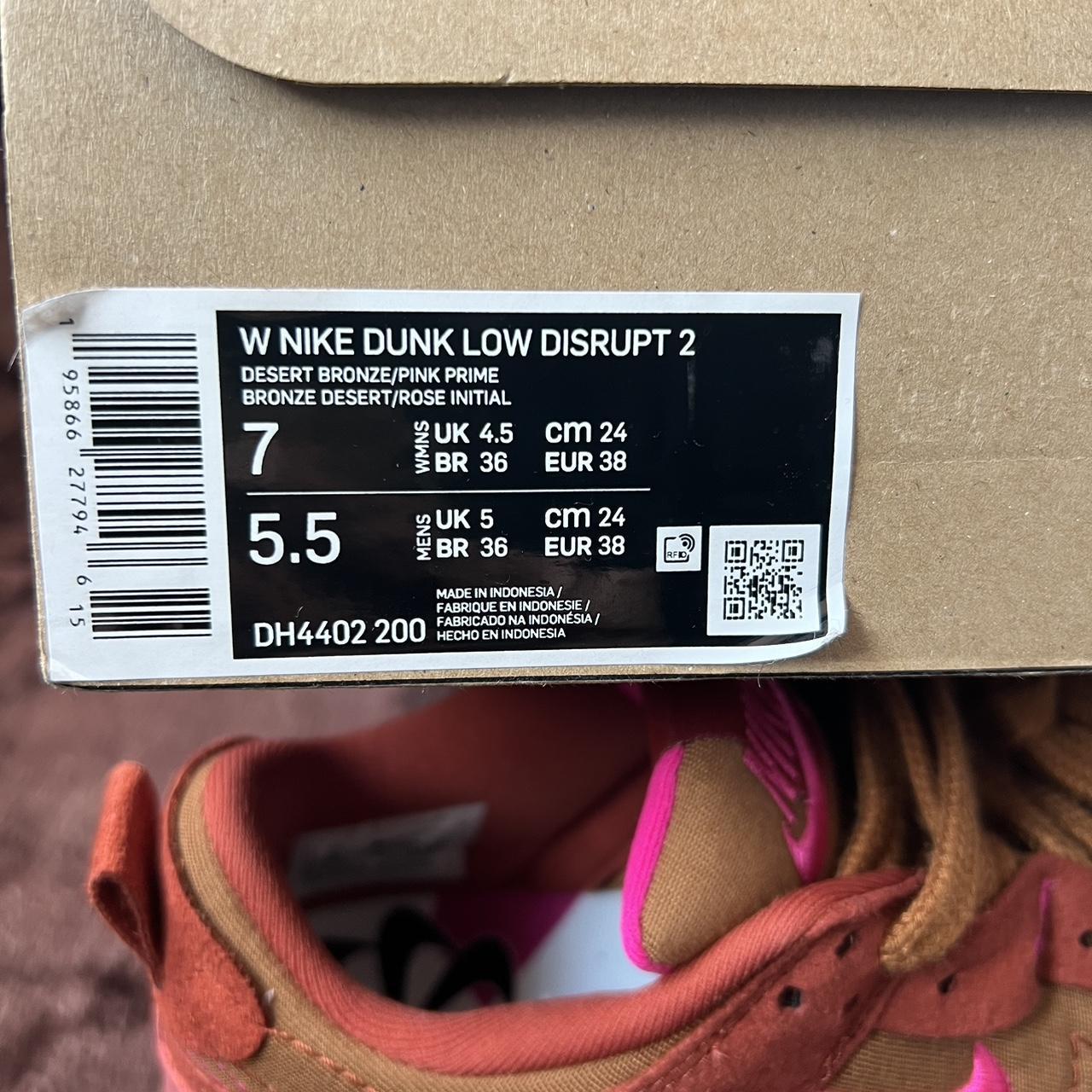 Dunk low disrupt Bronze/Pink Size 4 UK - can also... - Depop