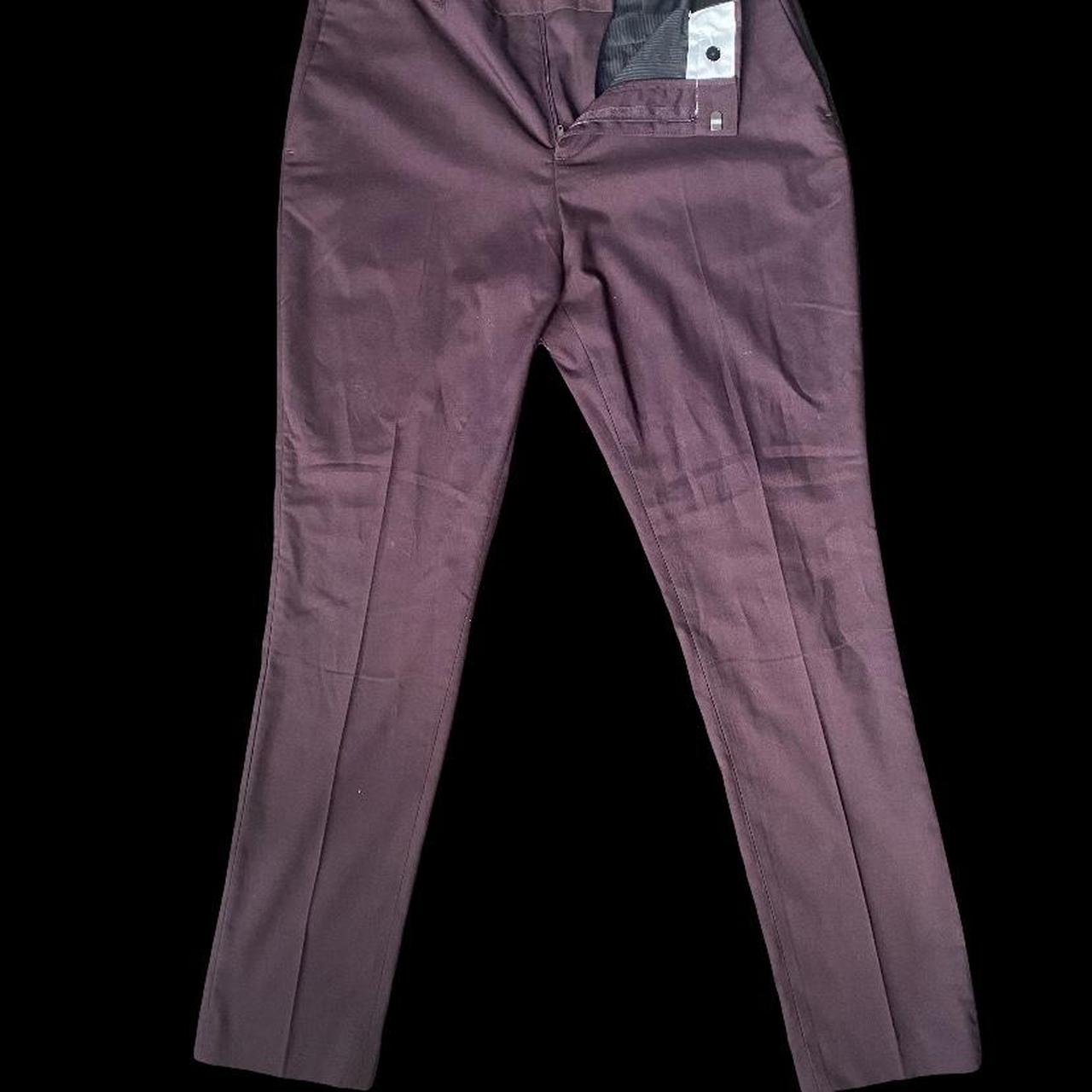 Shelby and Sons pollard suit pants in burgundy | ASOS