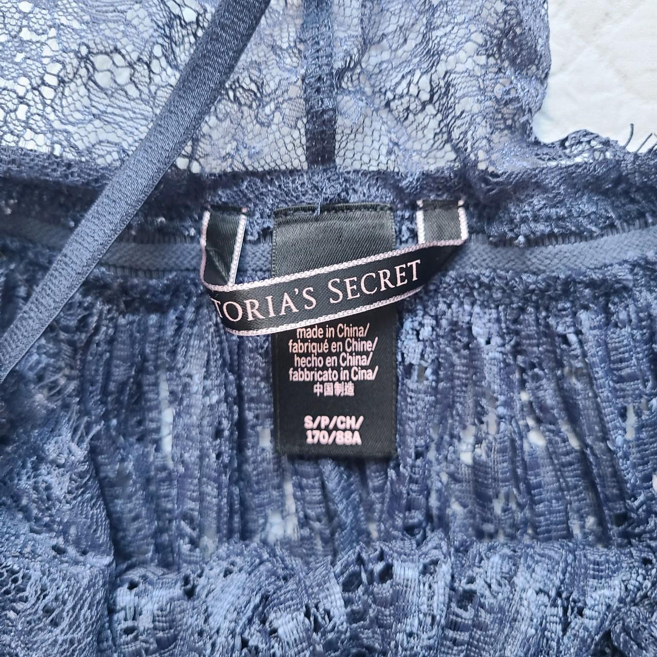 Victoria's Secret Gorgeous Blue Lace Chemise ... - Depop