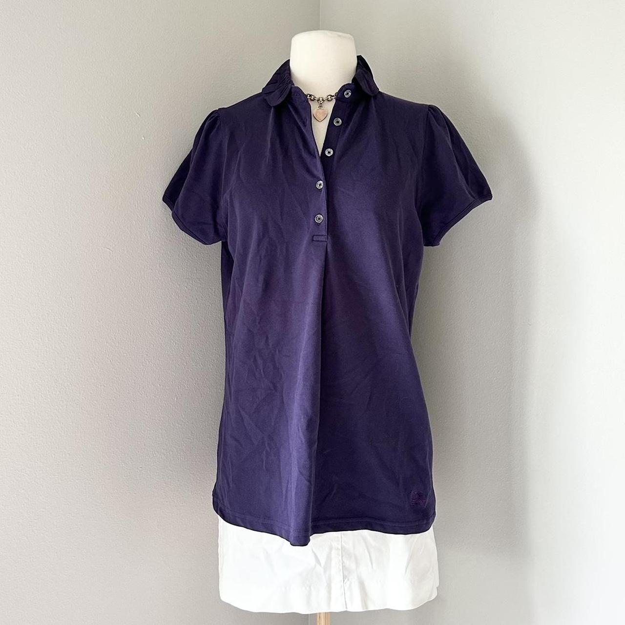 Purple burberry deals polo