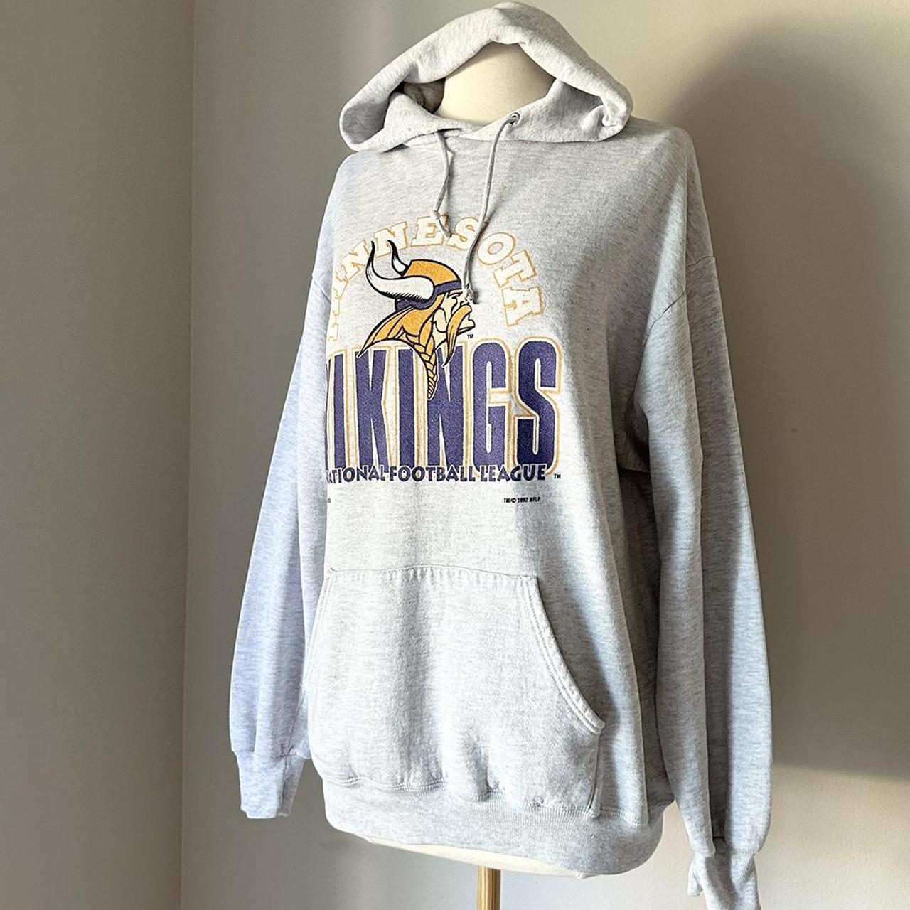 RARE Vintage 90s Vikings Sweatshirt Minnesota Football NFL 