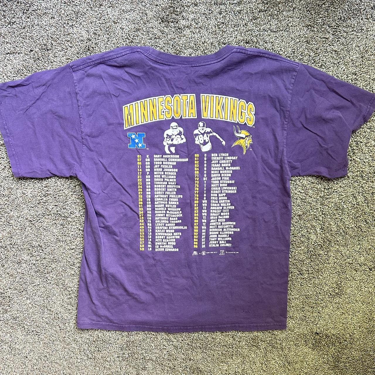 Vintage Minnesota Viking Football Champions 1998 T - Depop