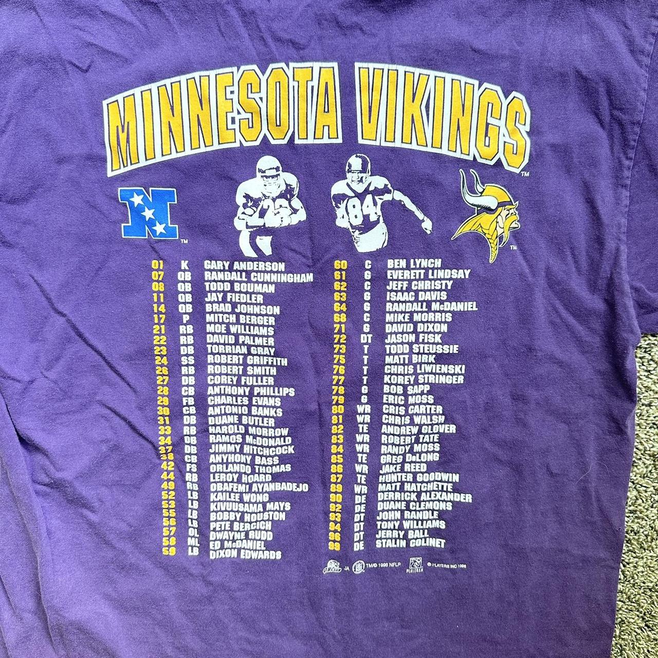 Vintage 1998 Minnesota Vikings Championship - Depop