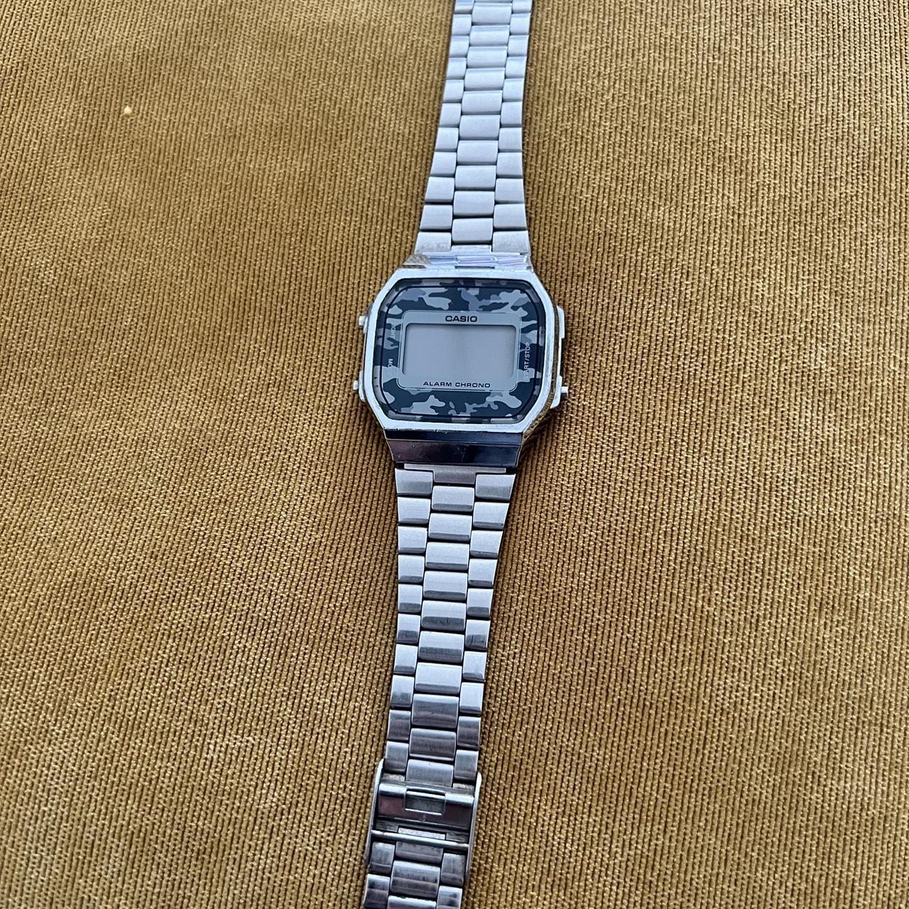 Casio Silver Camo Retro Vintage Watch A retro