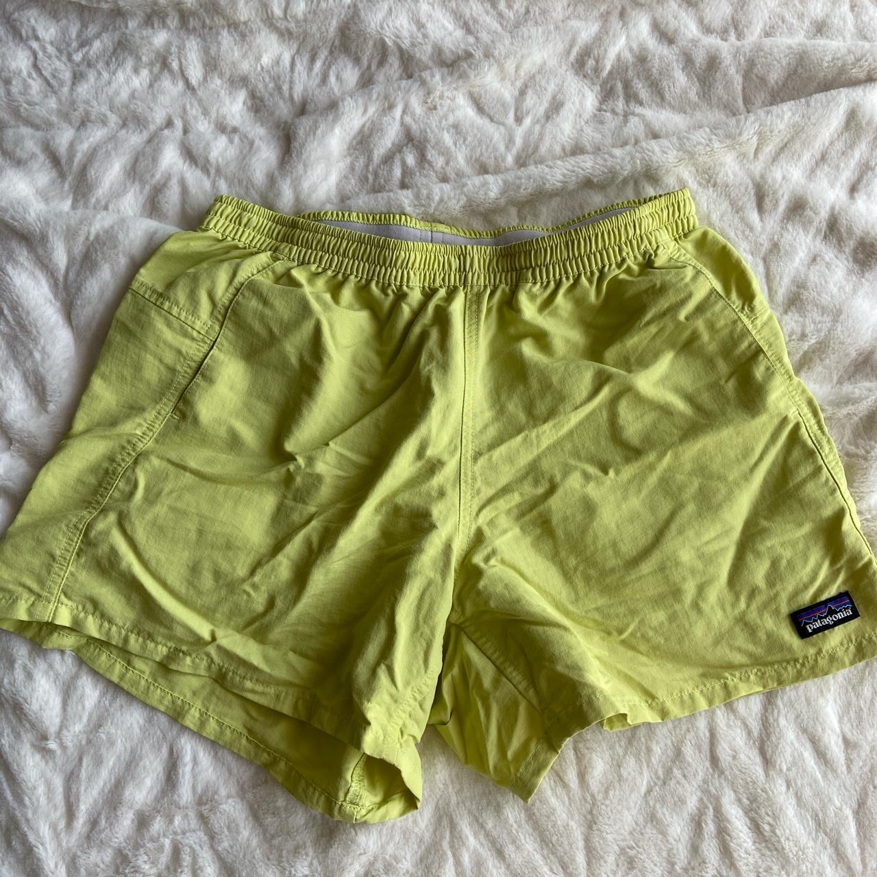 bright yellow patagonia baggies patagonia... Depop