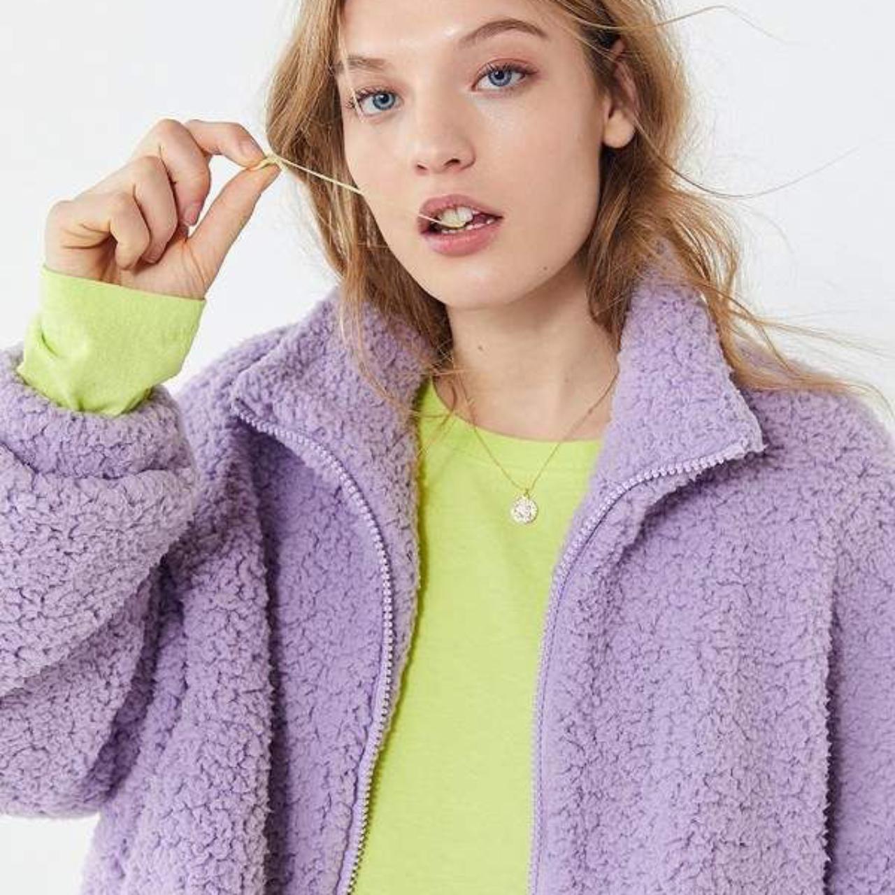 Lilac teddy coat online