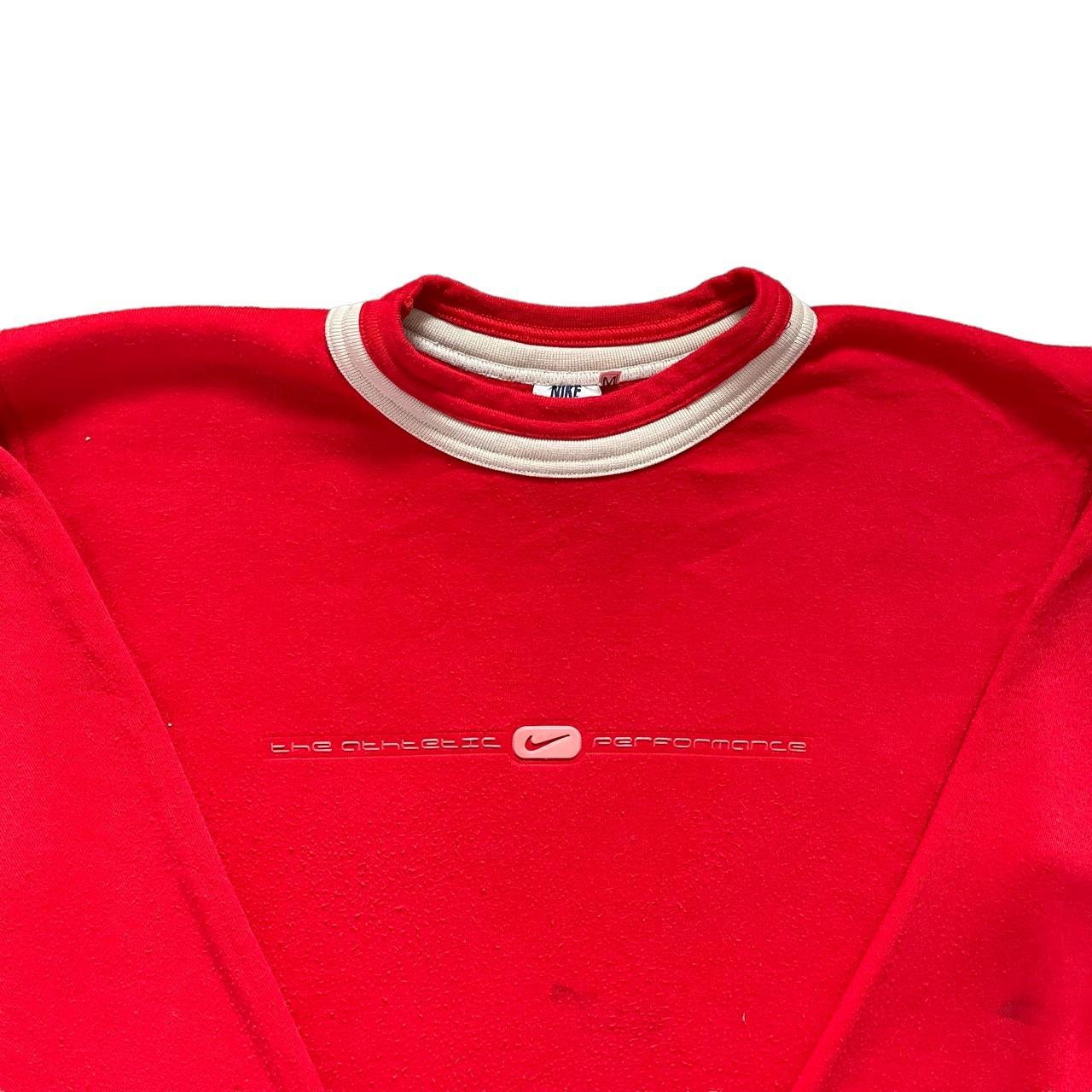 black and red vintage nike sweatshirt