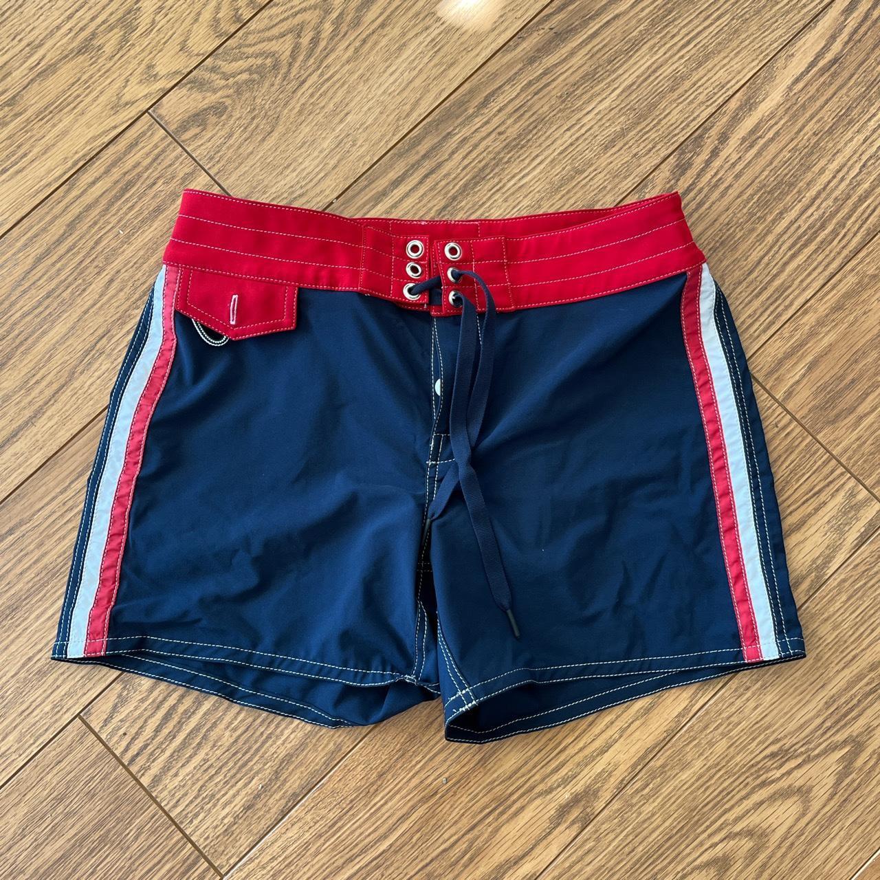 Birdwell board shorts. Navy blue, red, white.... Depop