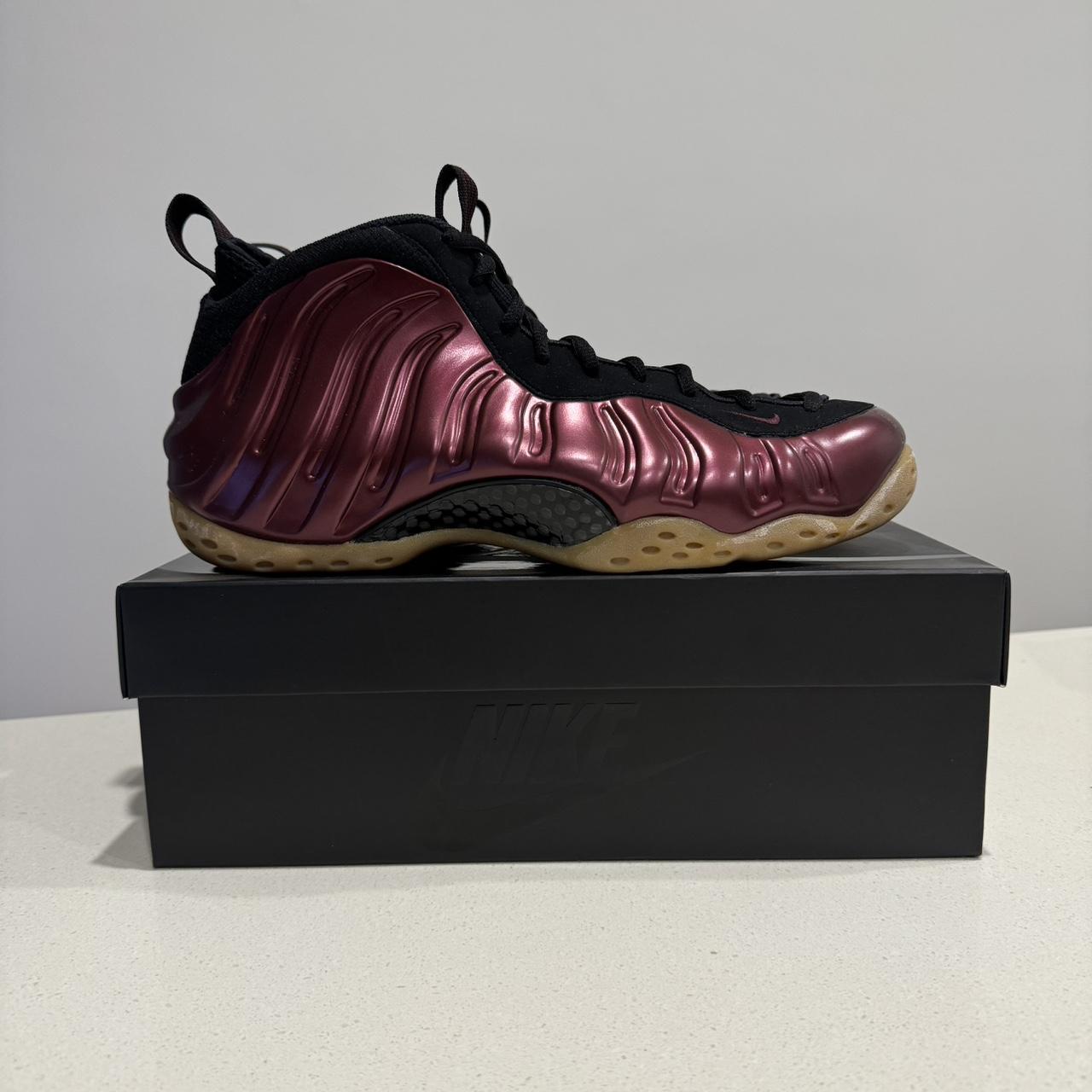 Burgundy foamposite mens best sale