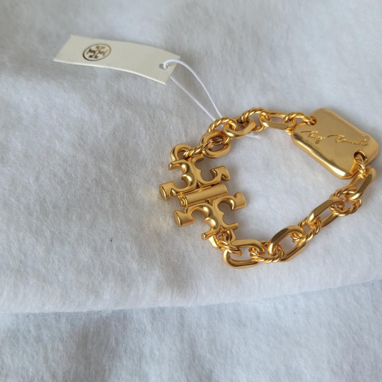 TORYBURCH CHUNKY BRACELET High Quality Goldplated... Depop