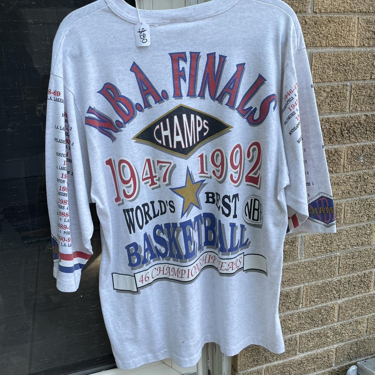 Vintage Graphic T Shirt Large NBA Long Sleeve LA - Depop