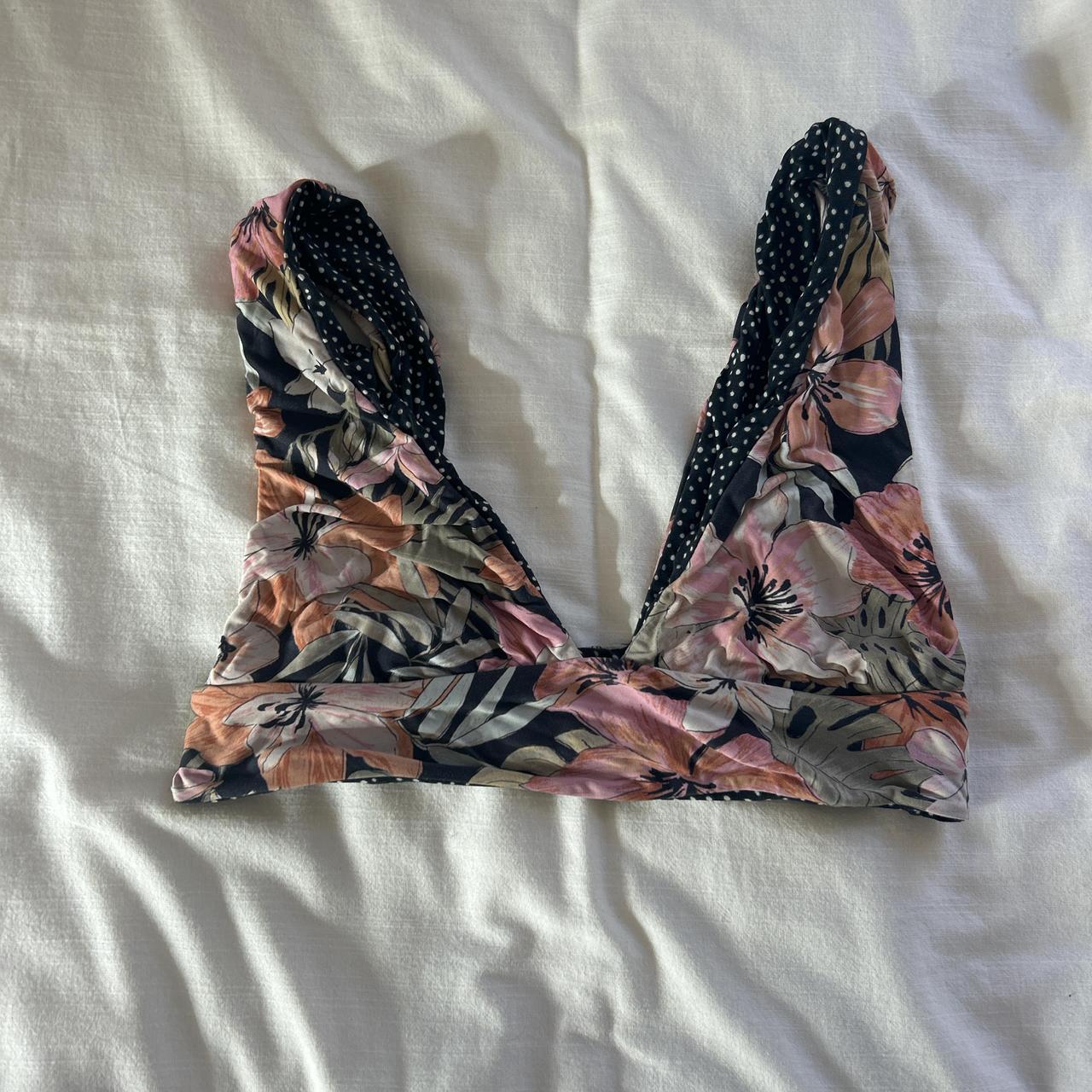 Polka Dot Floral Tankini Swimsuit NWT For Love Lemons Muna One