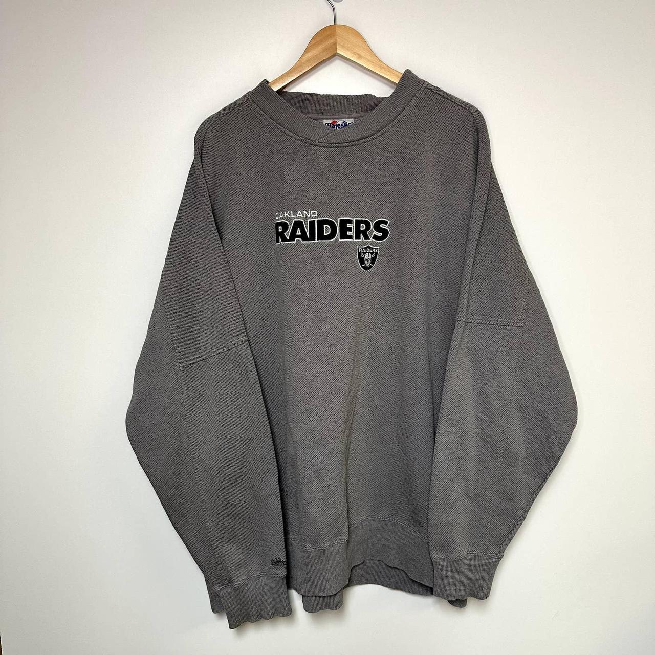 Vintage Los Angeles Raiders puff print sweatshirt sz - Depop