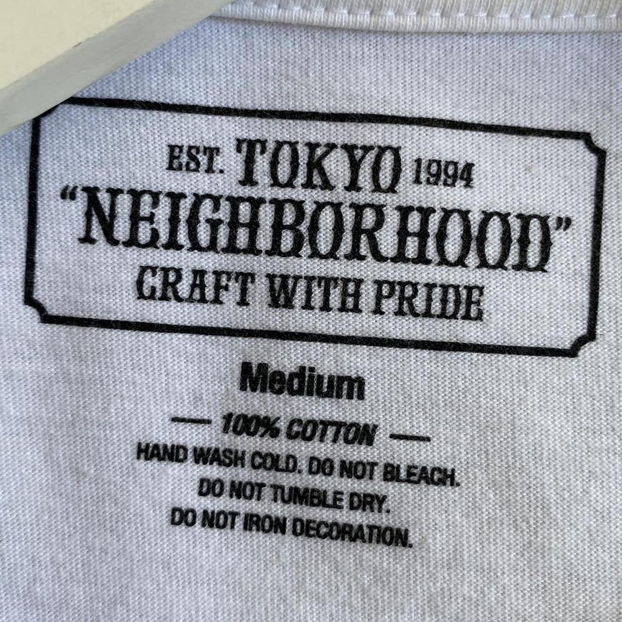 Neighborhood Men's White and Purple T-shirt (4)