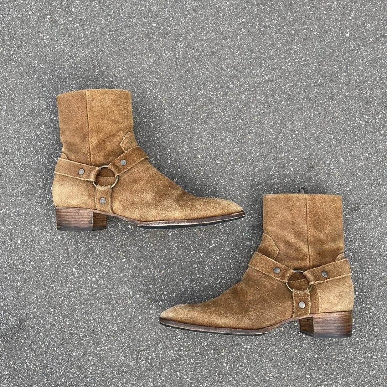 Saint Laurent Paris Wyatt harness boots by Hedi | Depop