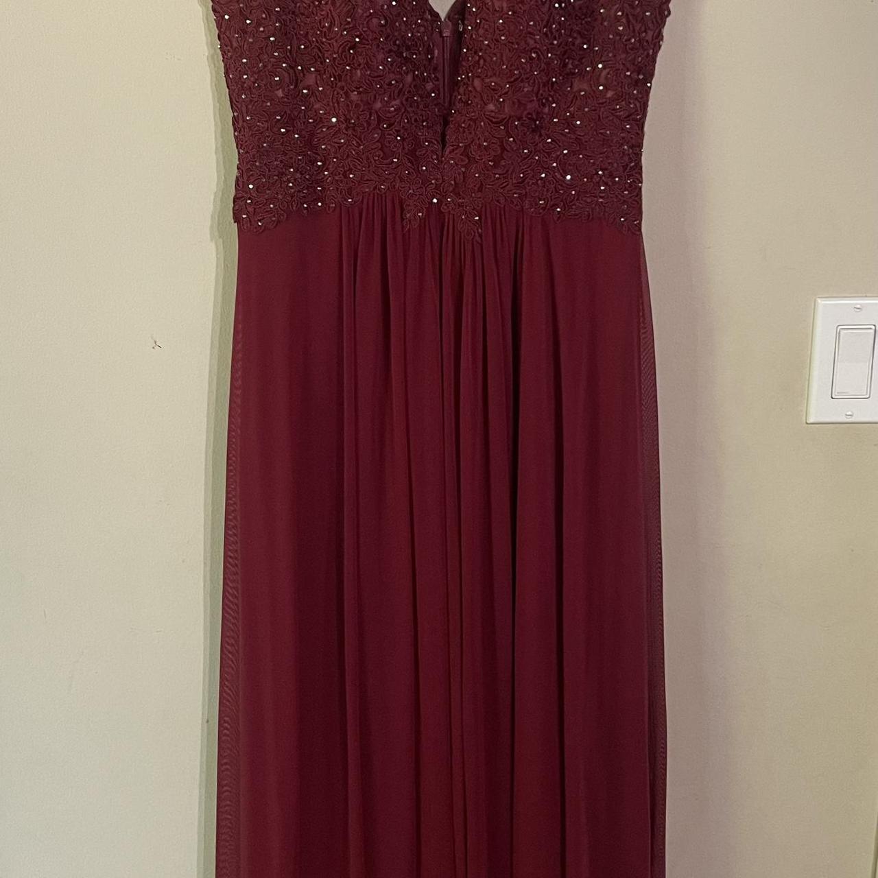 Betsy adam burgundy outlet dress