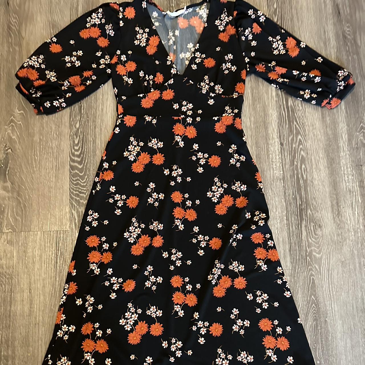 All in favor outlet floral print midi dress