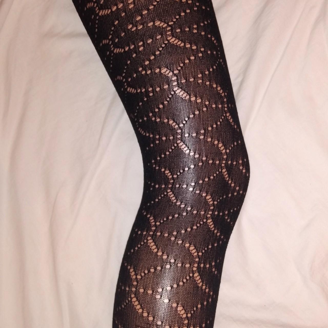 Women's Black Hosiery-tights | Depop