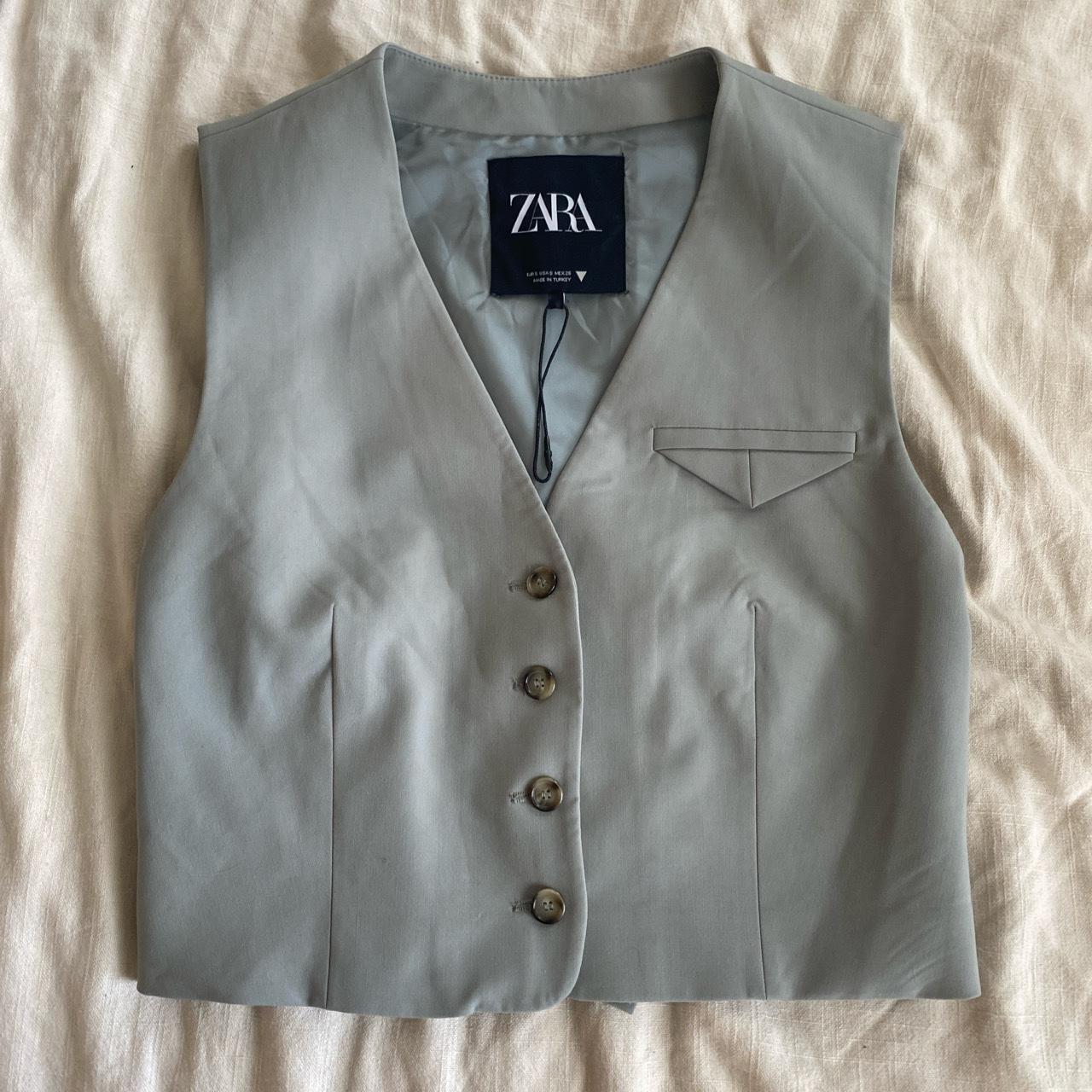 Zara Waistcoat/Vest Depop