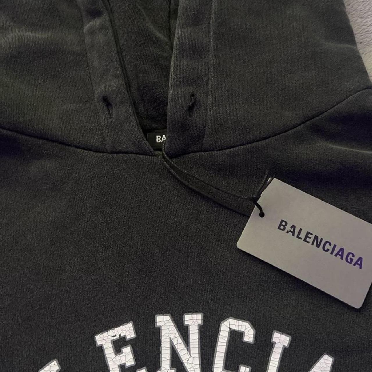 Baleciaga College Hoodie Slight scratch on tag Only... - Depop