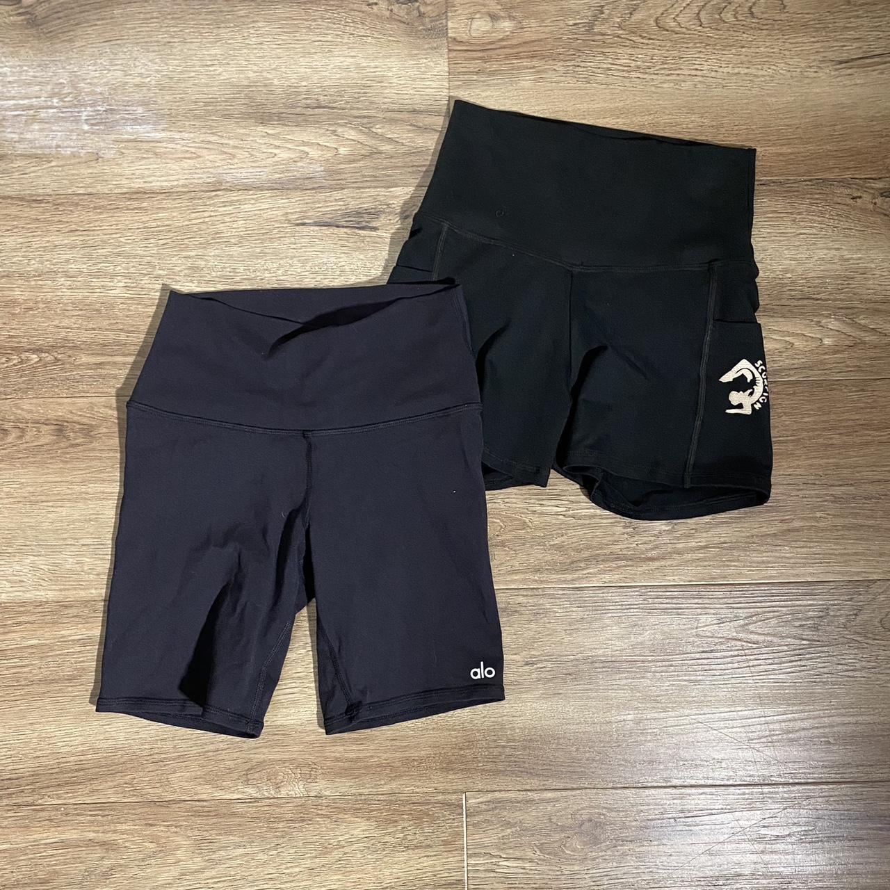★black gym shorts ★ scorpion size small rly cute... - Depop