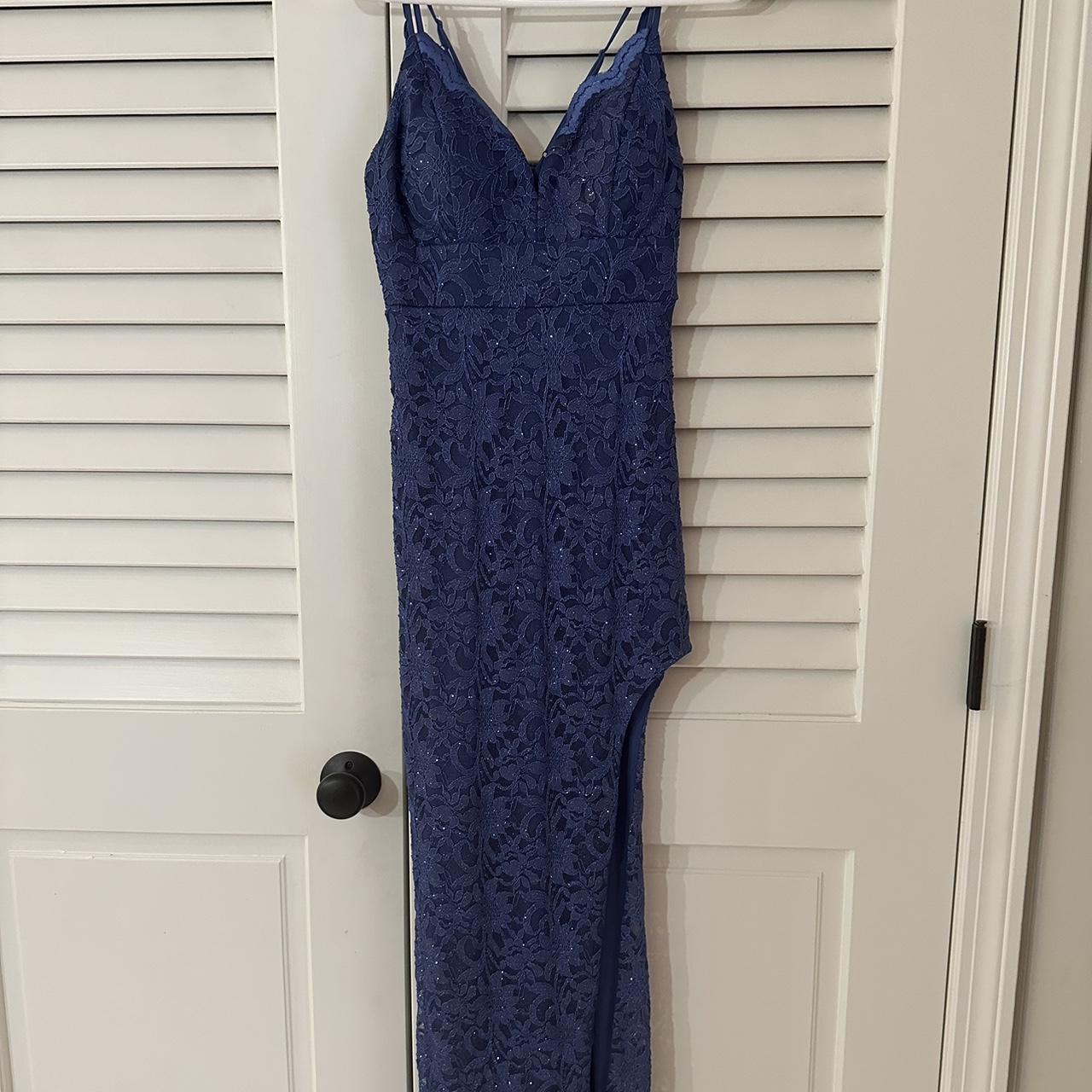 Macy's blue hot sale prom dress