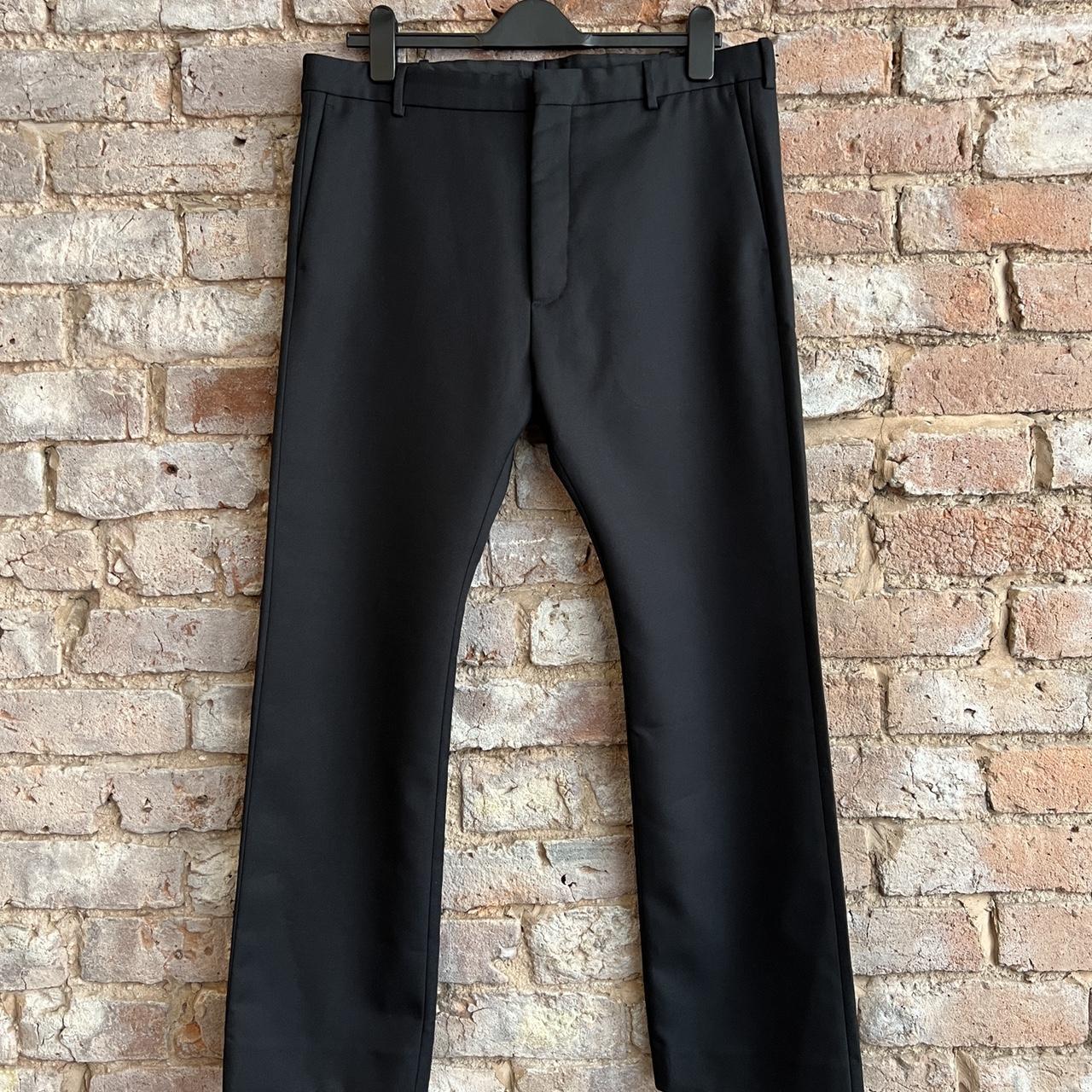 Increasingly rare Balenciaga black shrunken trousers... - Depop