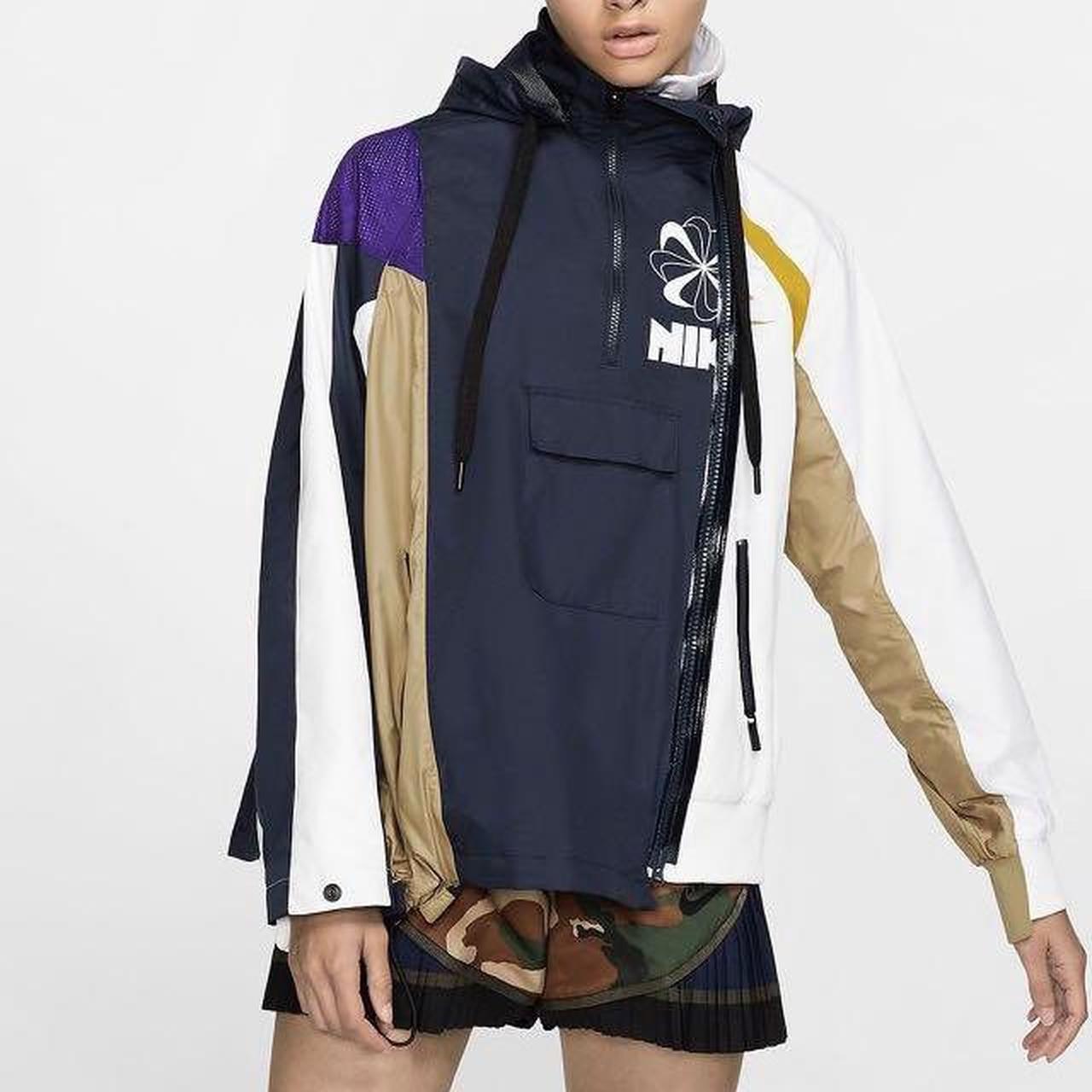 Nike Sacai women’s double zipper Lakers Jacket....