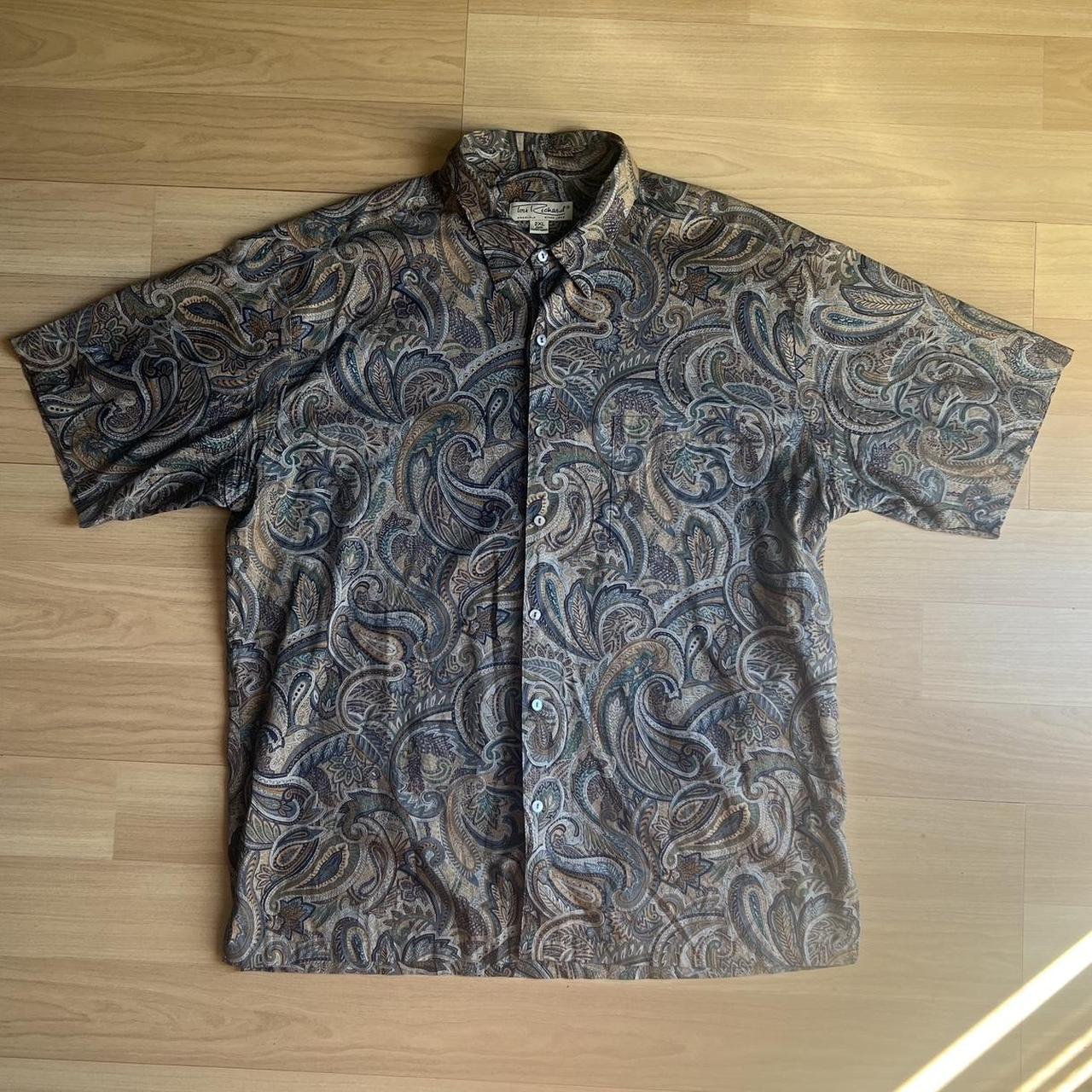 Tori Richard Paisley Button up, 2XL but fits like an... - Depop