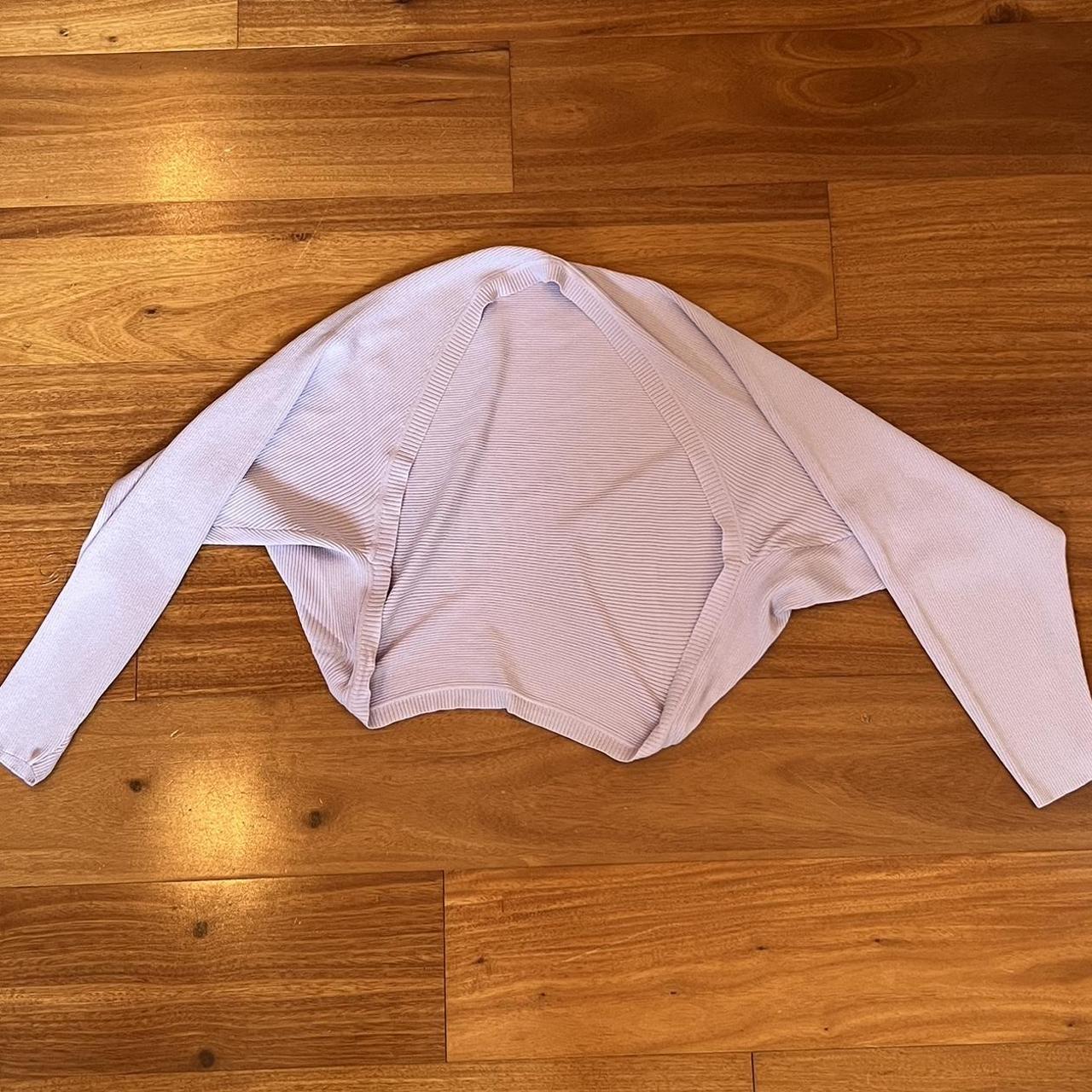 Lavender shrug, only wore once! Brand is Ledin Depop