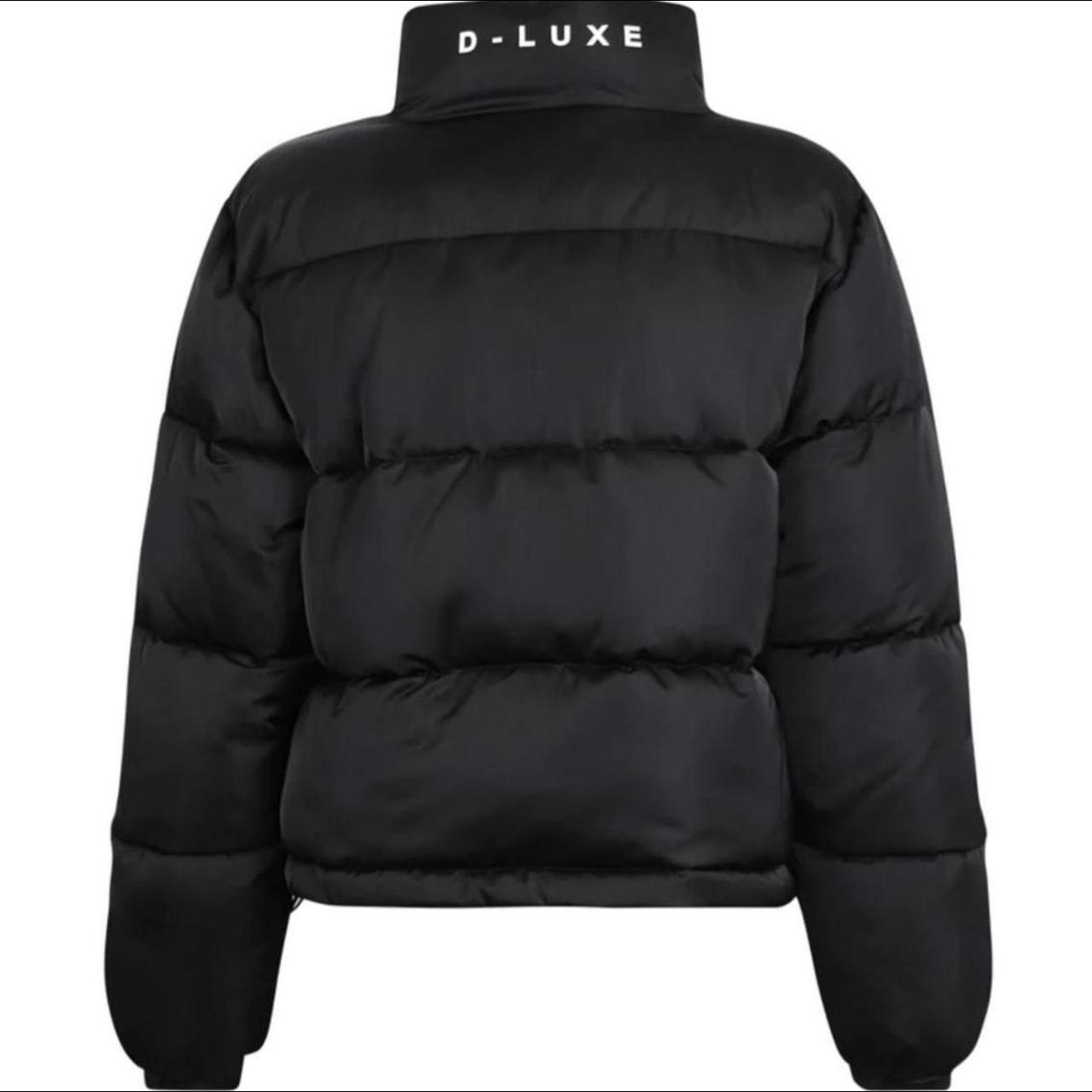 Decjuba D-lux Short Puffer Jacket Black Size 10 Old... - Depop