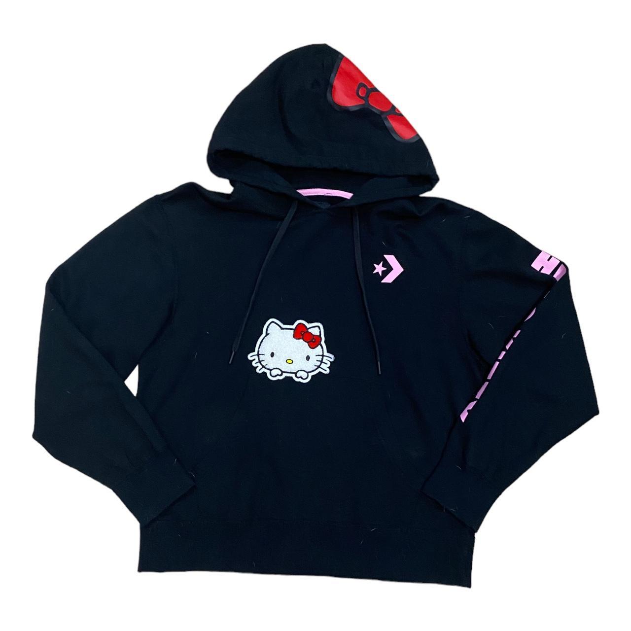 Converse x Hello kitty hoodie sold out #sanrio... - Depop